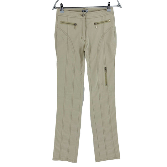 RPR €290 Byblos Blu Swinger Beige Trousers Size W27 L32