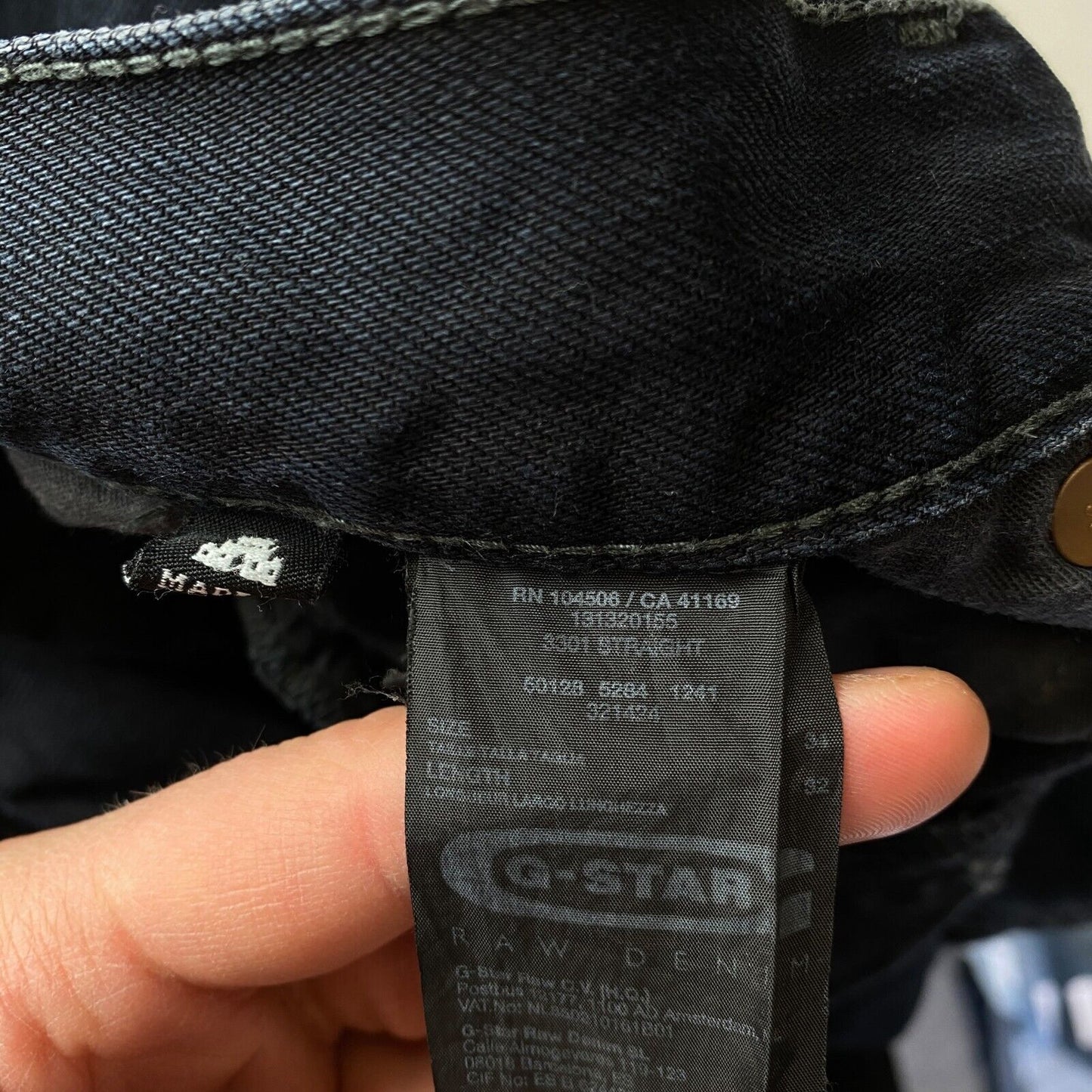 G-STAR 3301 Jeans in normaler gerader Passform, Dunkelblau, W34 L32