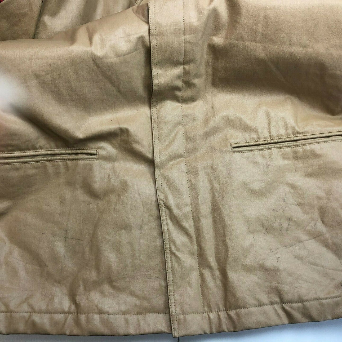 PIERO GUIDI Light Brown Belted Trench Jacket Coat Size L