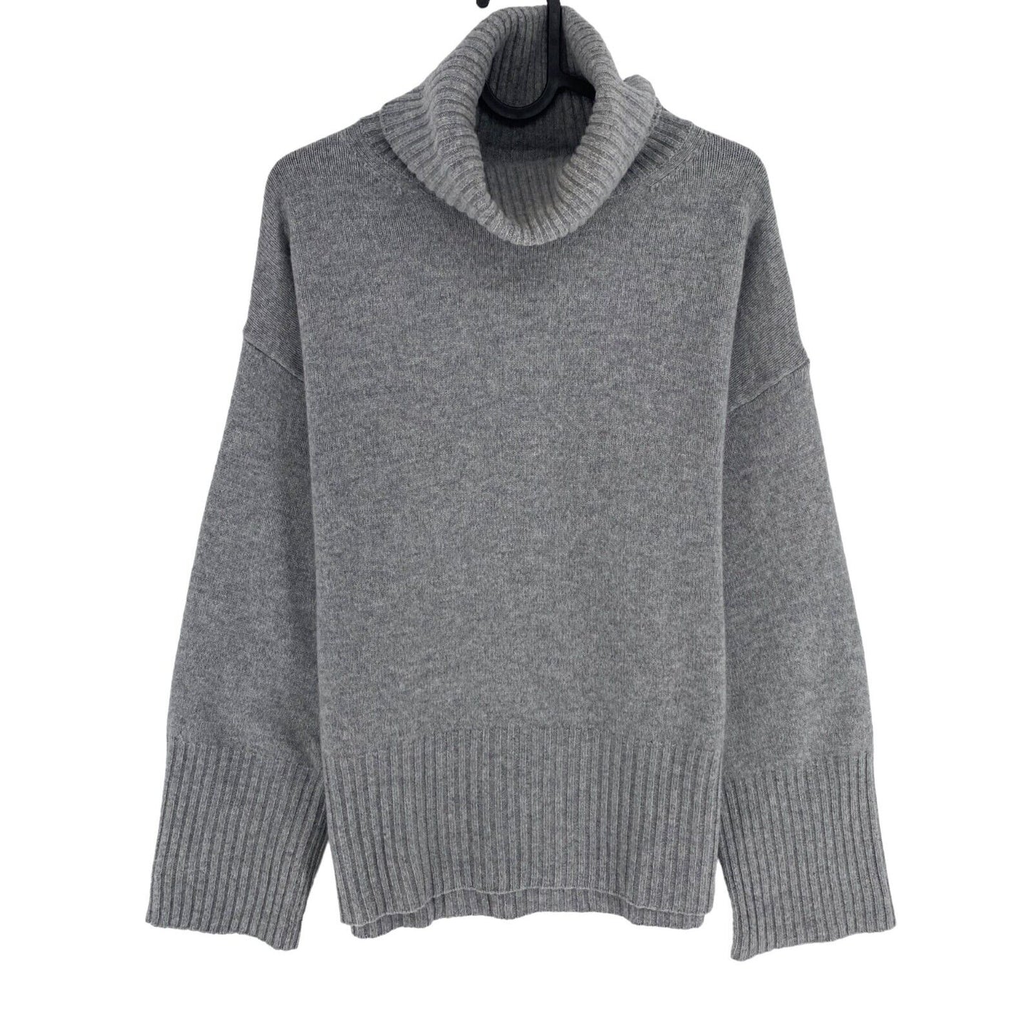 GANT Women Grey Wool Cashmere High Neck Jumper Sweater Size XS