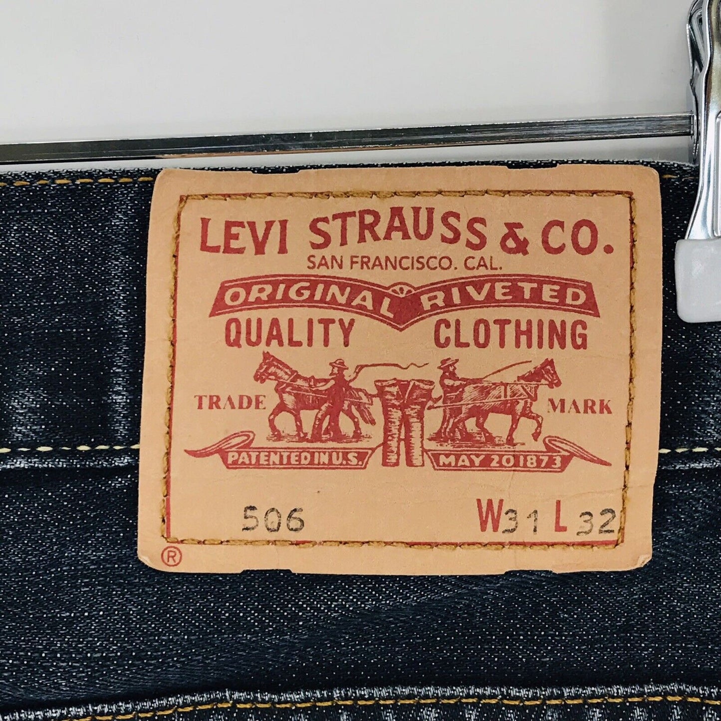 Vintage Levi's 506 Dark Grey Regular Standard Straight Fit Jeans Size W31 L29