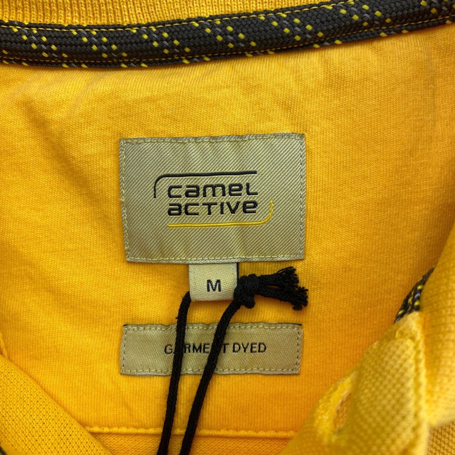 Camel Active Yellow Pique Polo Shirt Size M