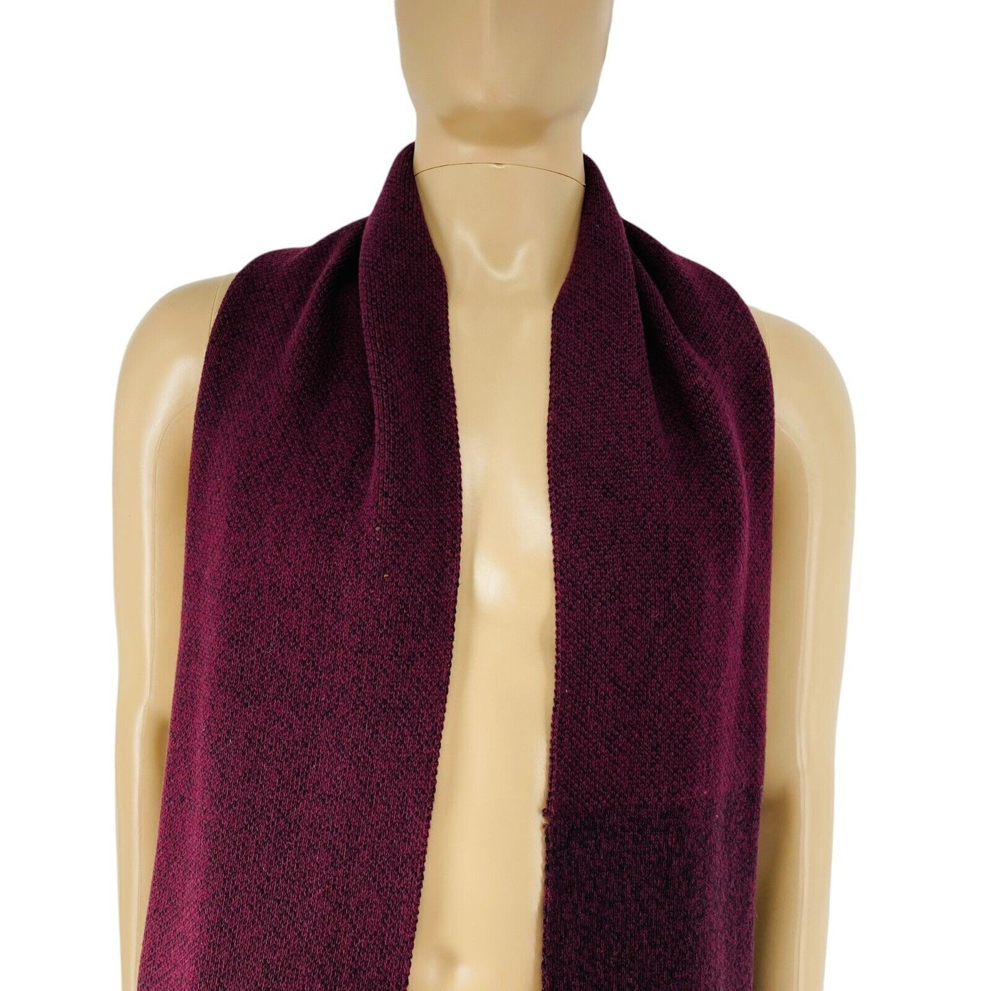 CAMEL ACTIVE Mens Dark Red Cotton Knit Scarf Shawl One Size