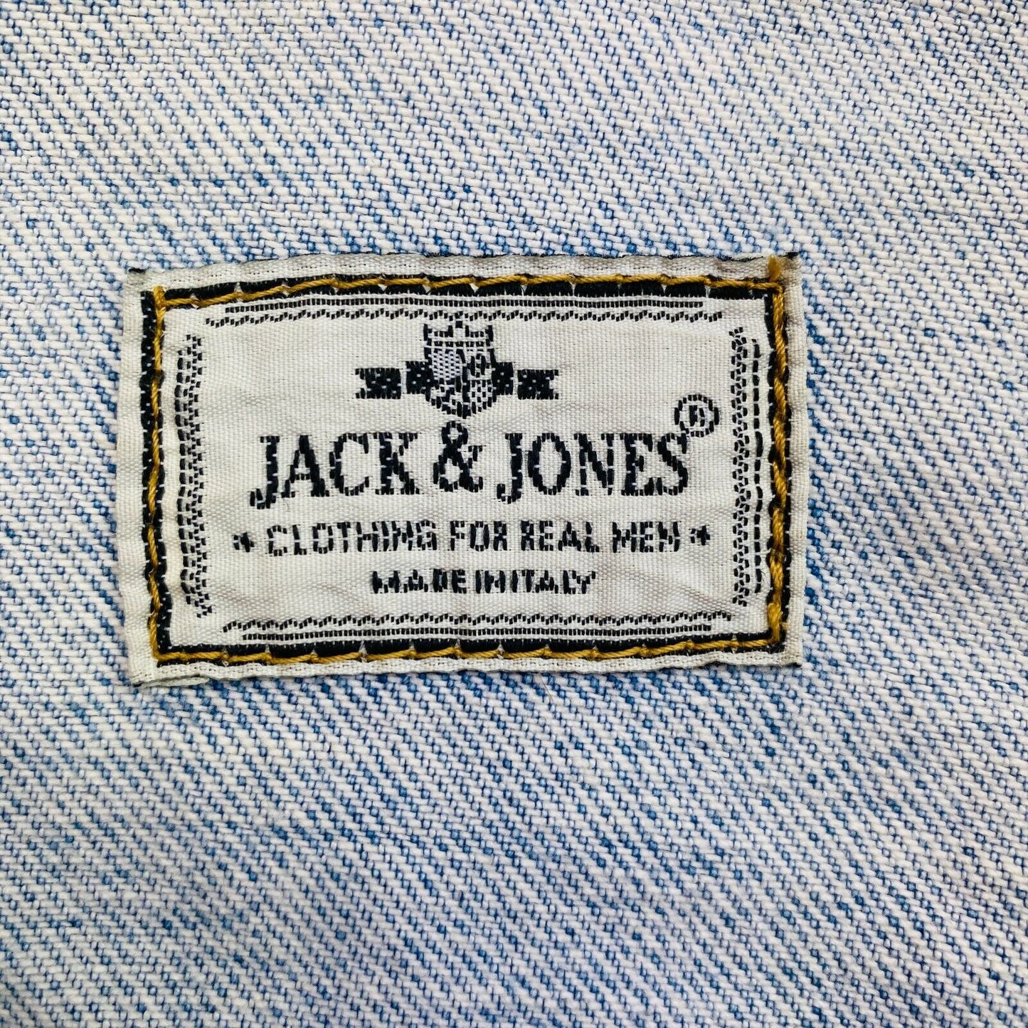 JACK & JONES Blue Vintage Retro Denim Jeans Jacket Size M