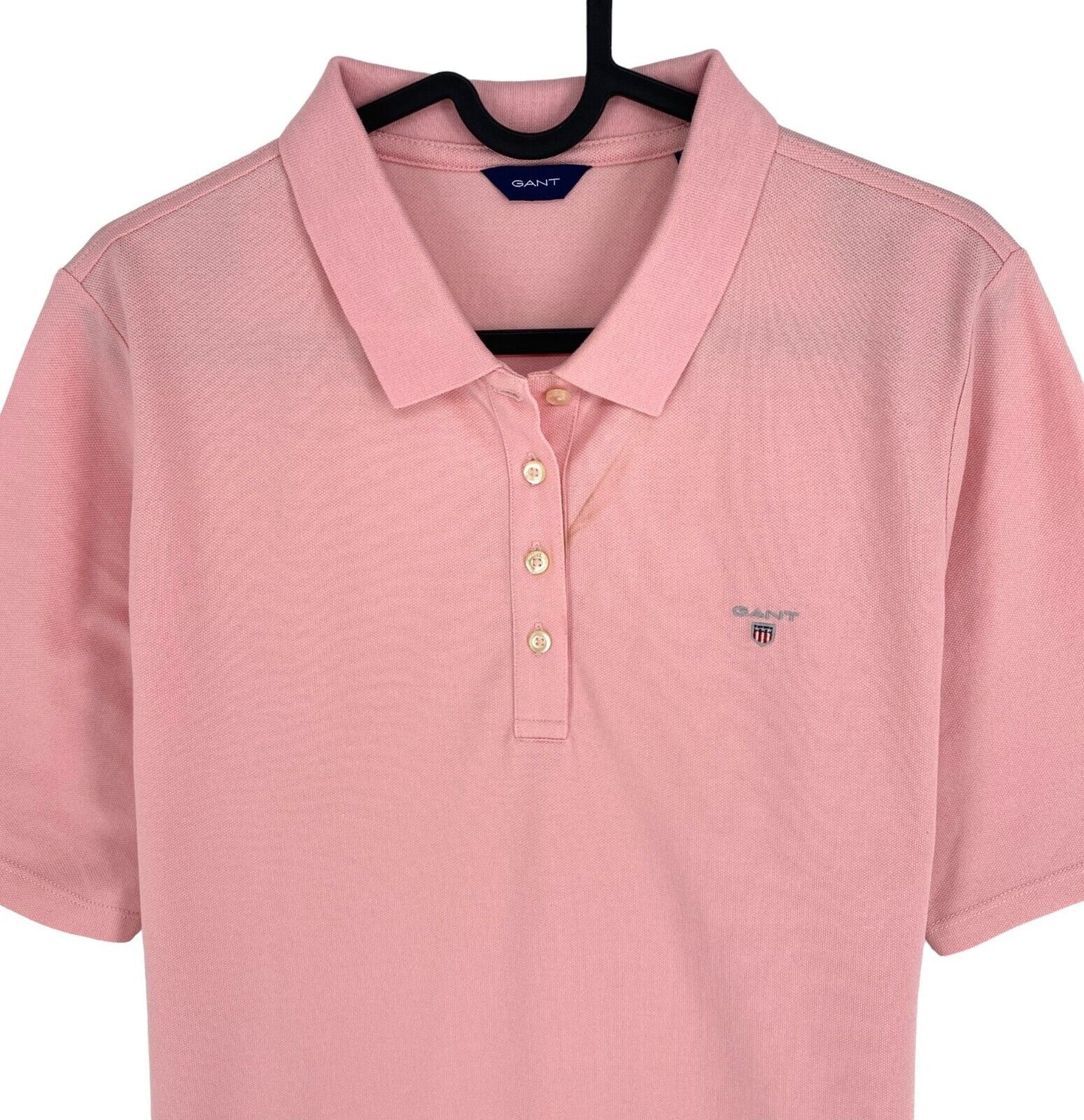 GANT Women Pink Original Pique Short Sleeves Polo Shirt Size XL