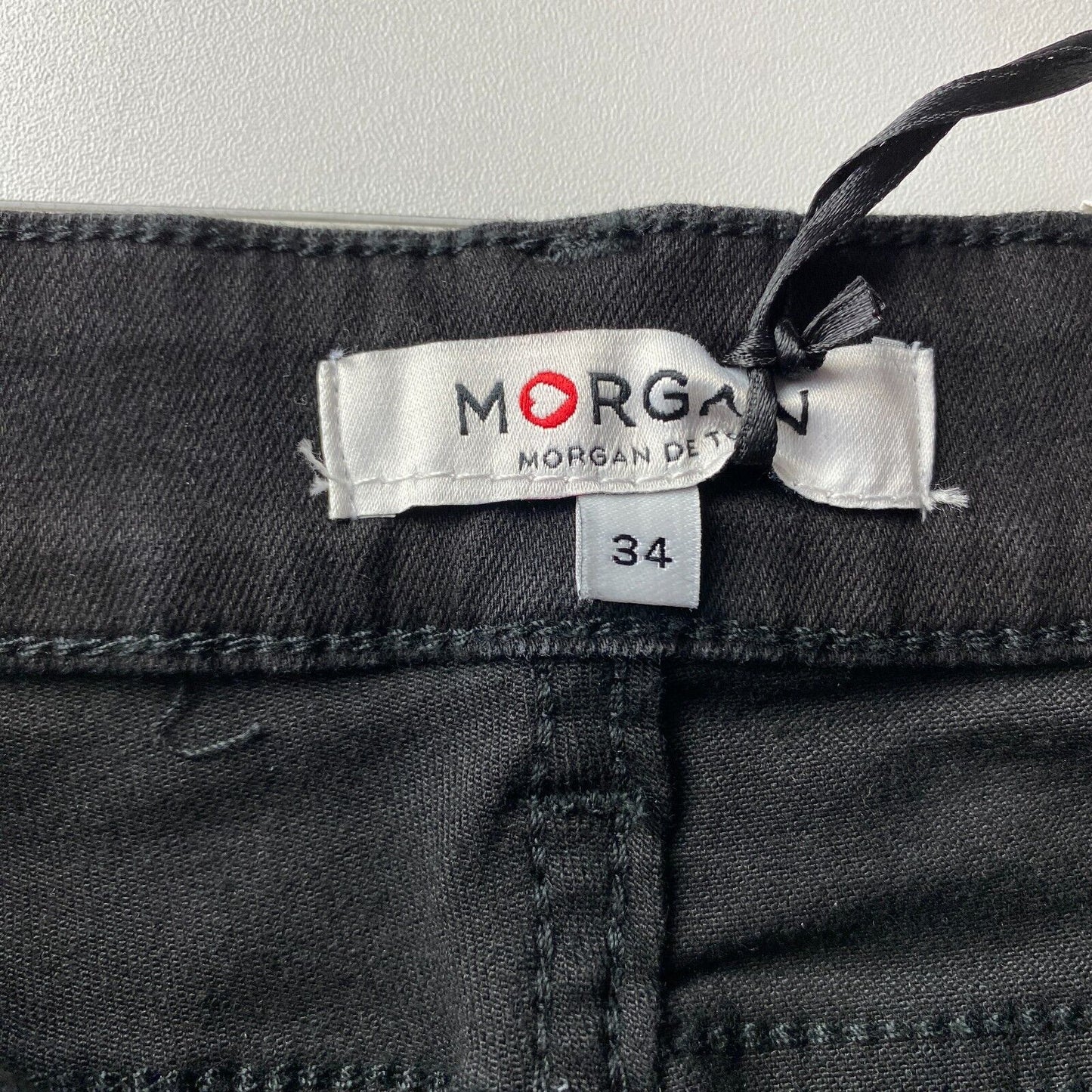 MORGAN DE TOI Women Black Regular Straight Fit Jeans EUR 34 W24