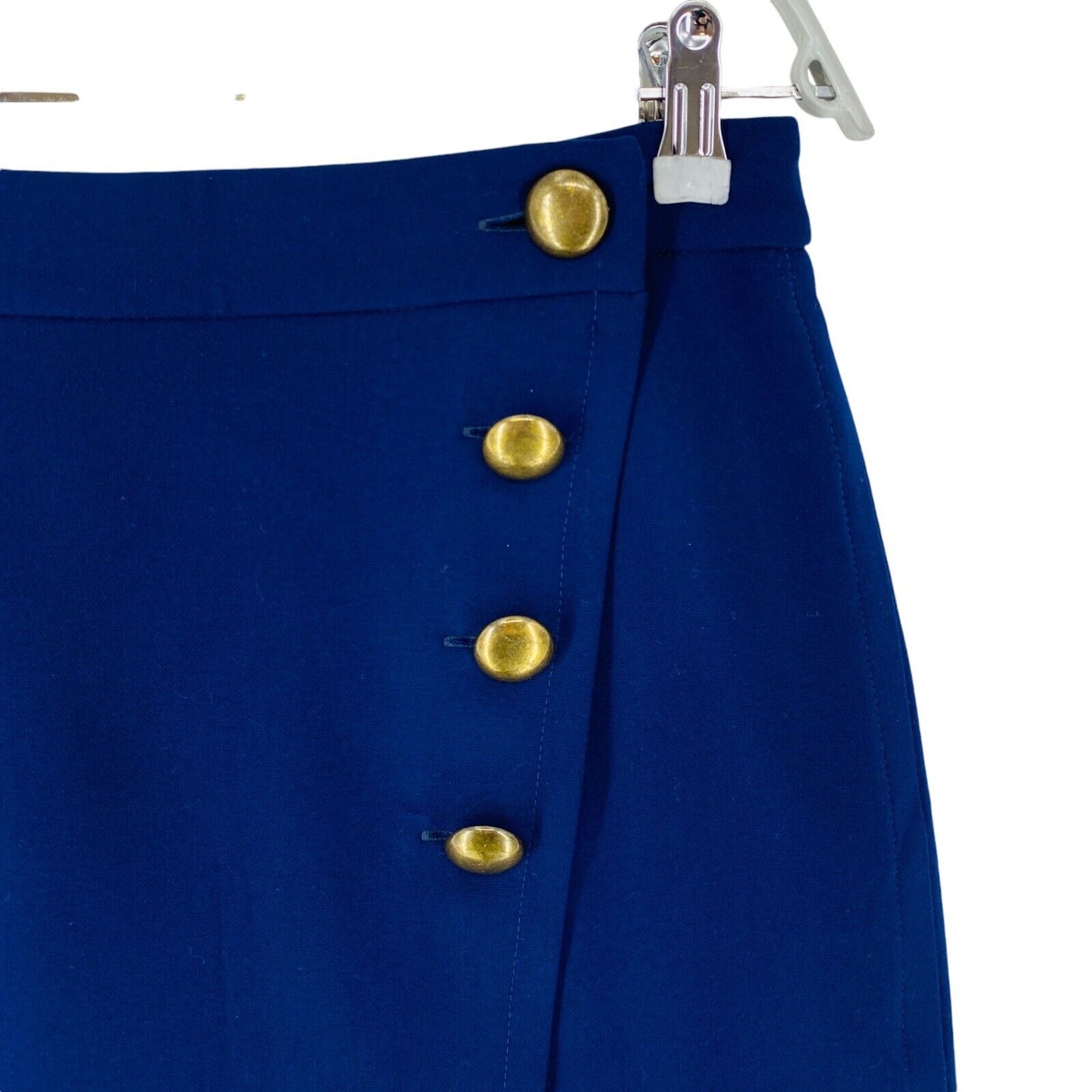 GERARD DAREL Dark Blue Stretch Straight Fit Skirt Size EUR 38 W28