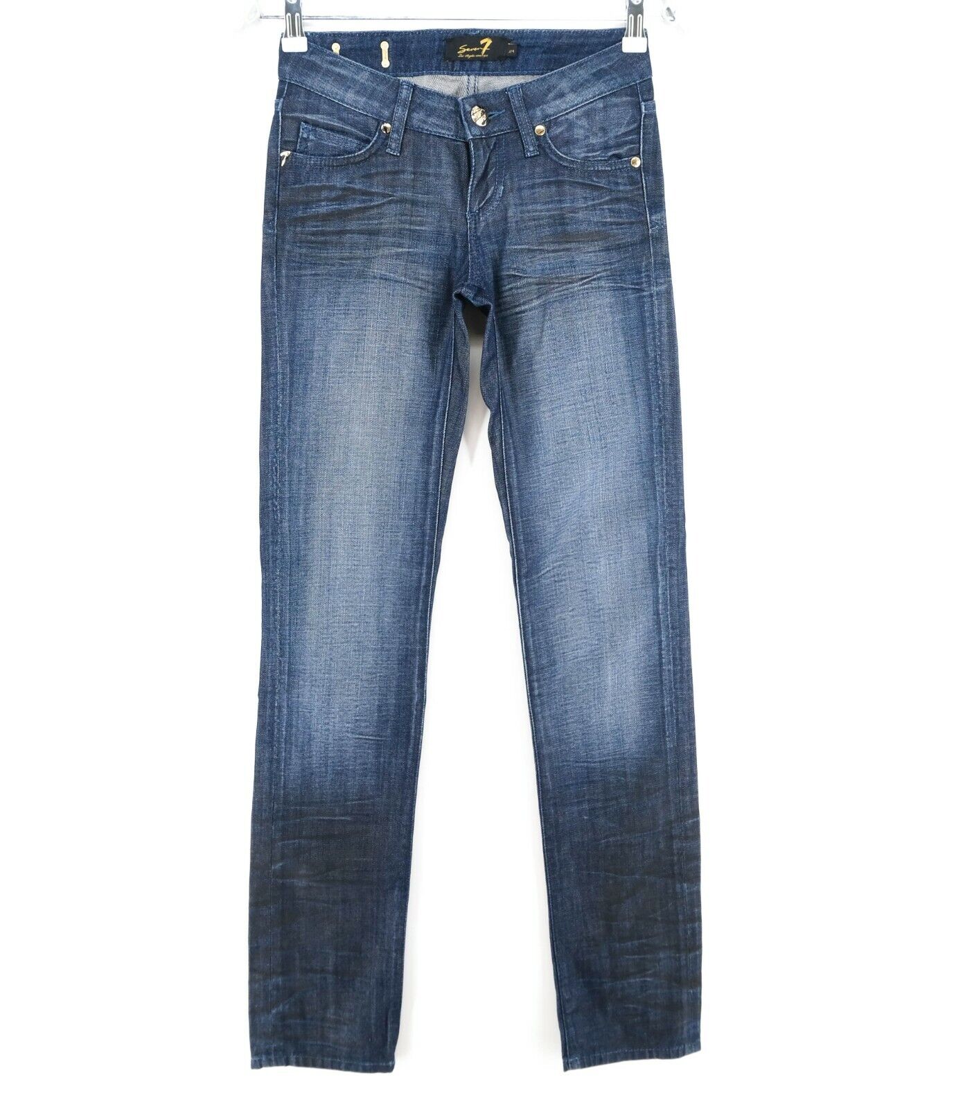 Jean en denim bleu marine Seven7 Taille 24