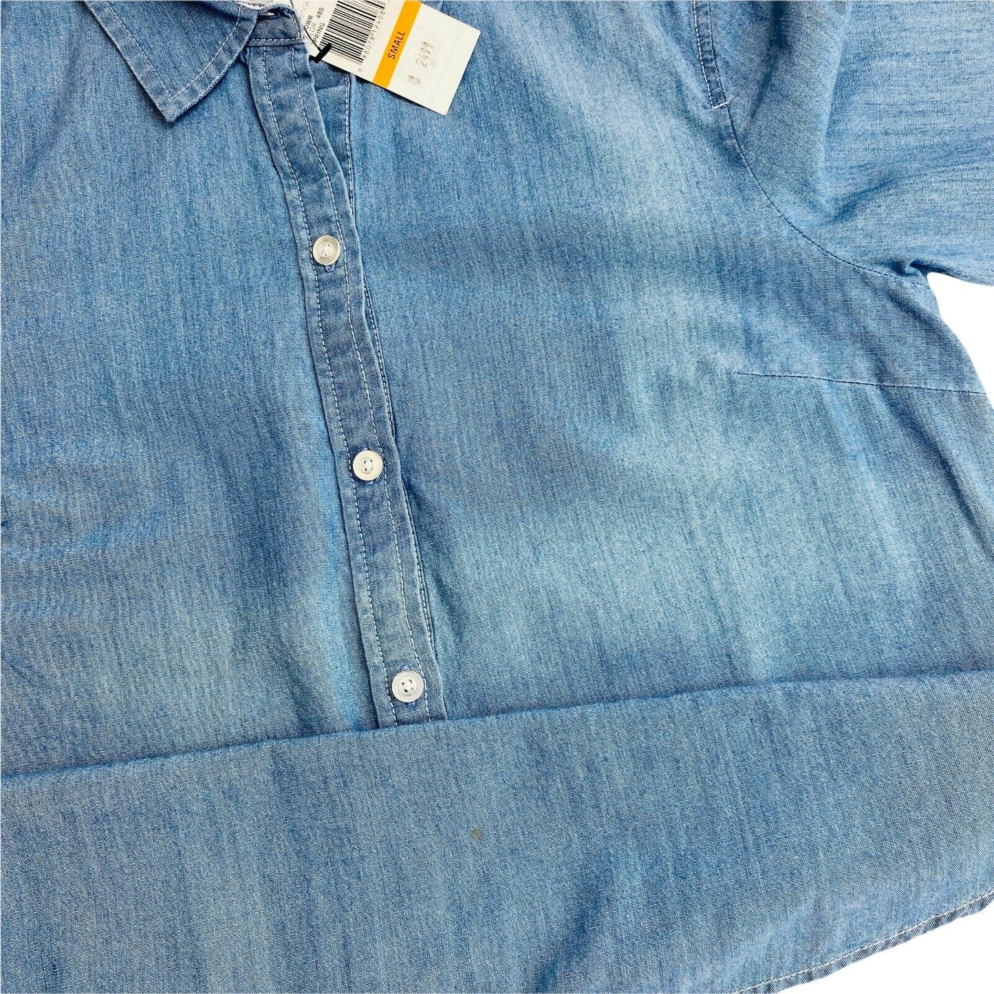 NAUTICA Blue Flared Sleeves Shirt Size S