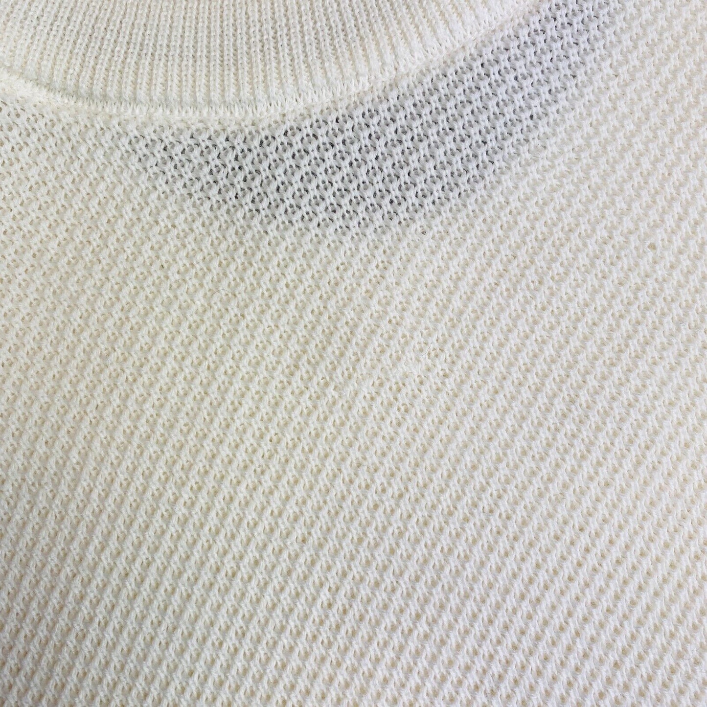 GANT Pull à col rond en piqué de coton beige Taille S