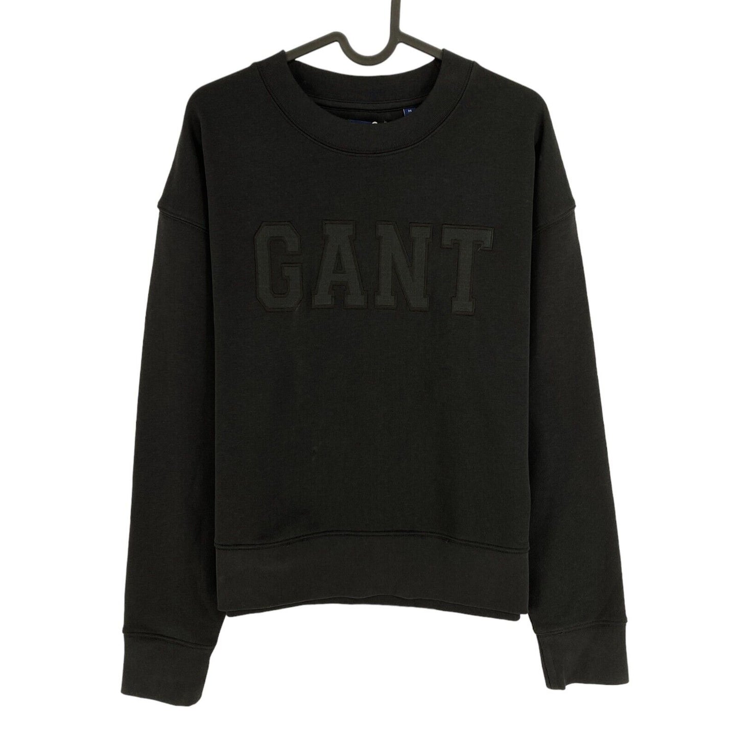 GANT Black Logo Crew Neck Sweater Jumper Size S