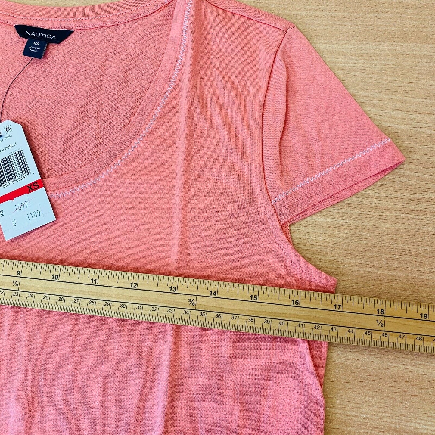 NAUTICA Pink Sleeveless Round Neck T Shirt Top Size XS