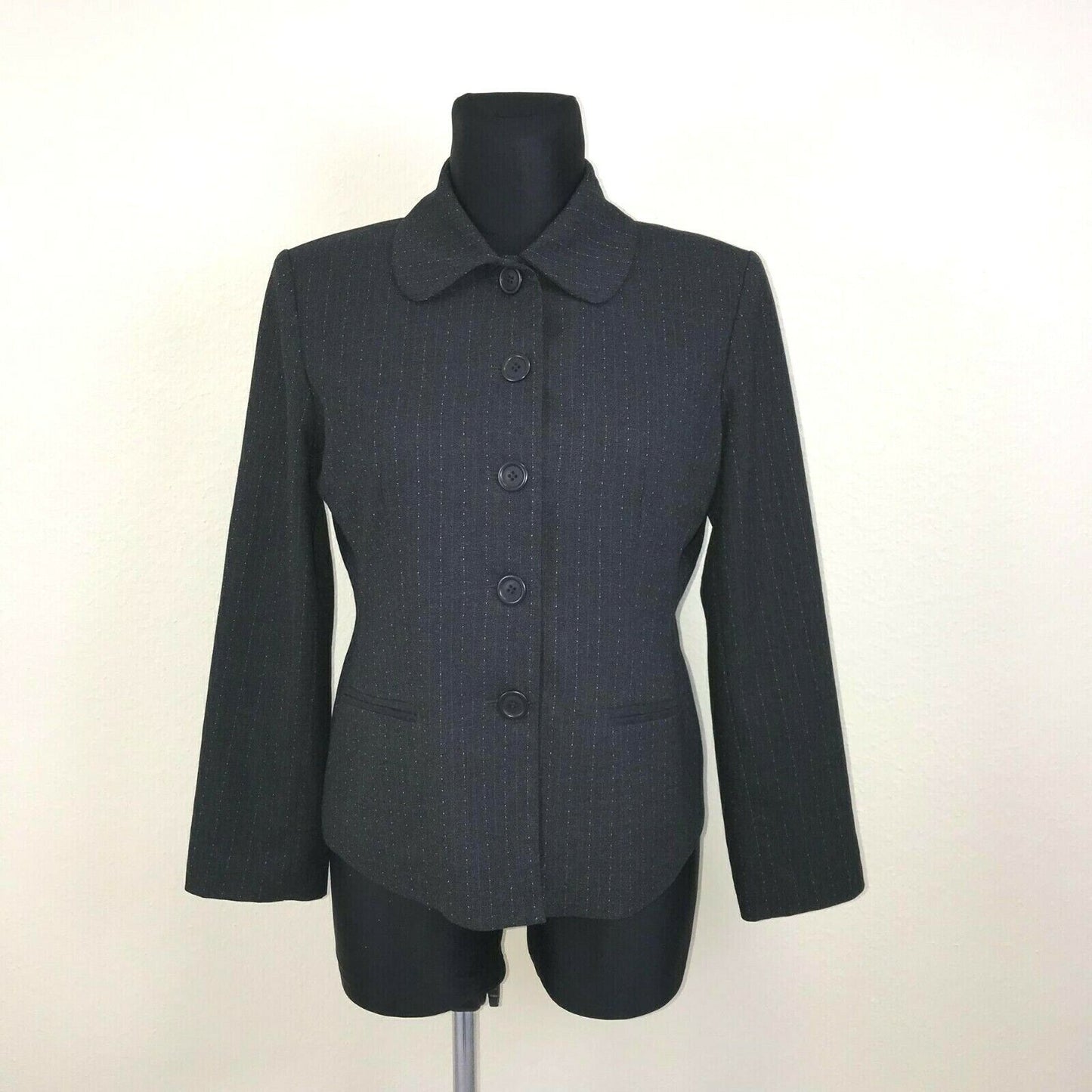 Louis Charles Grey Classic Blazer Jacket Size EUR 44 US 14 UK 16