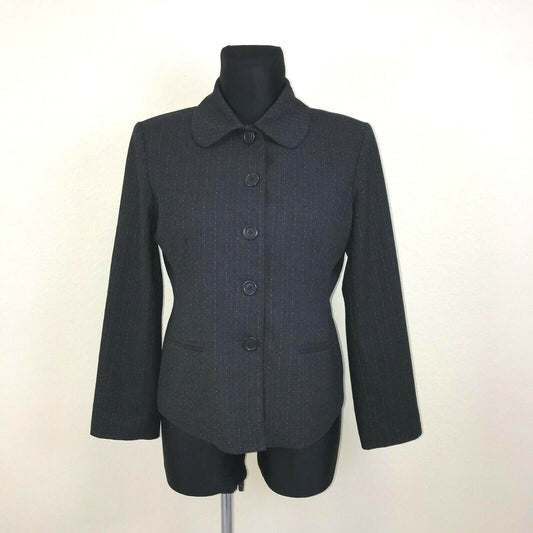 Louis Charles Grey Classic Blazer Jacket Size EUR 44 US 14 UK 16