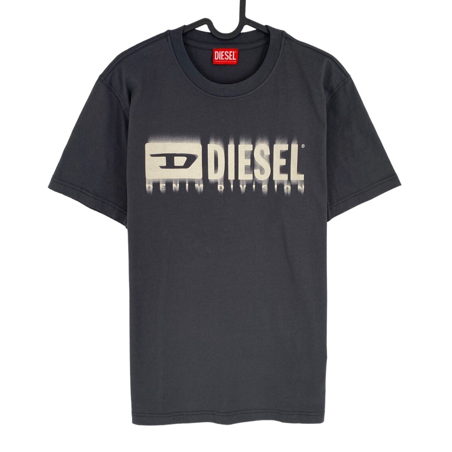 DIESEL Men Grey T-DIEGOR-L6 Crew Neck Short Sleeves T Shirt Size L