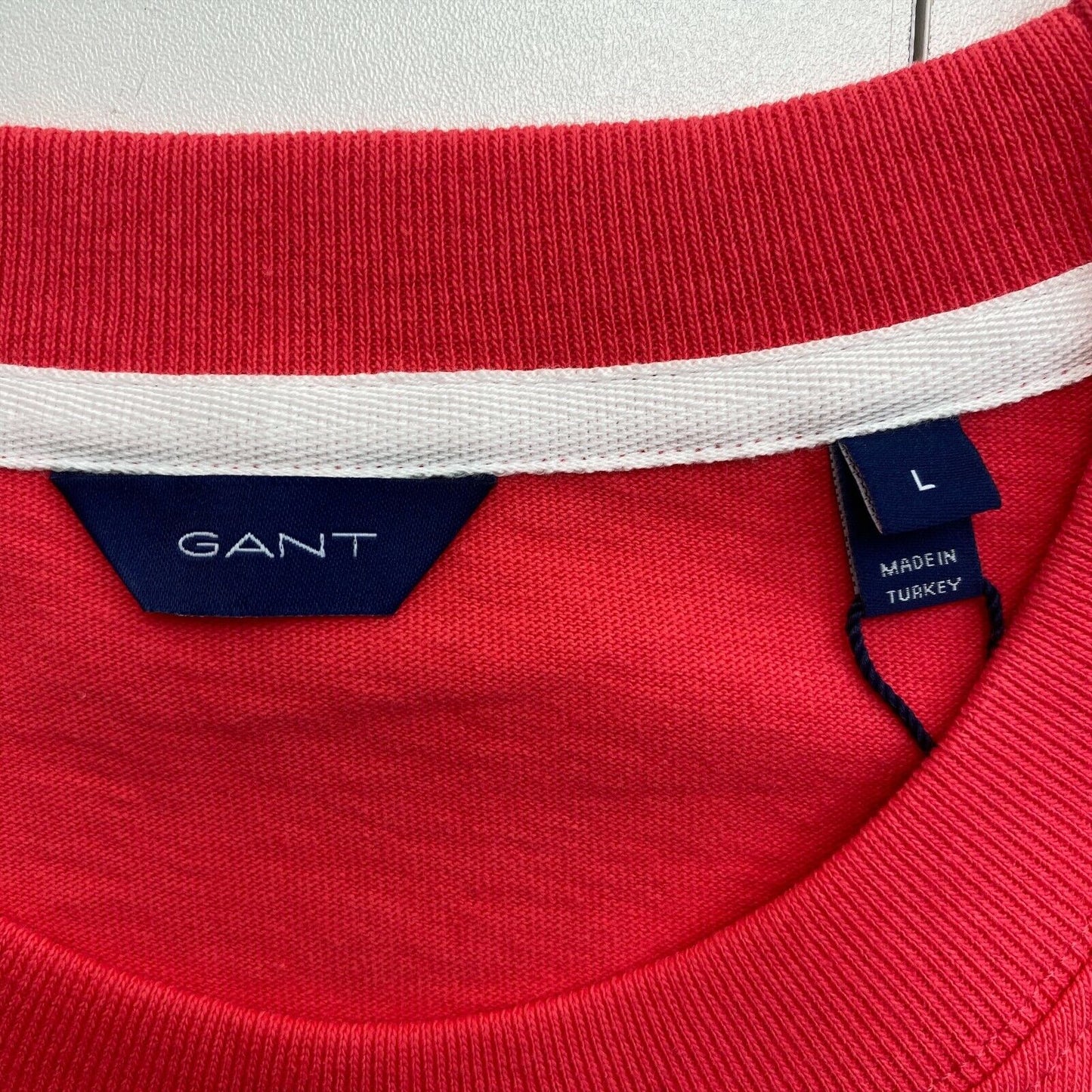 GANT Red Crest Crew Neck T Shirt Size L