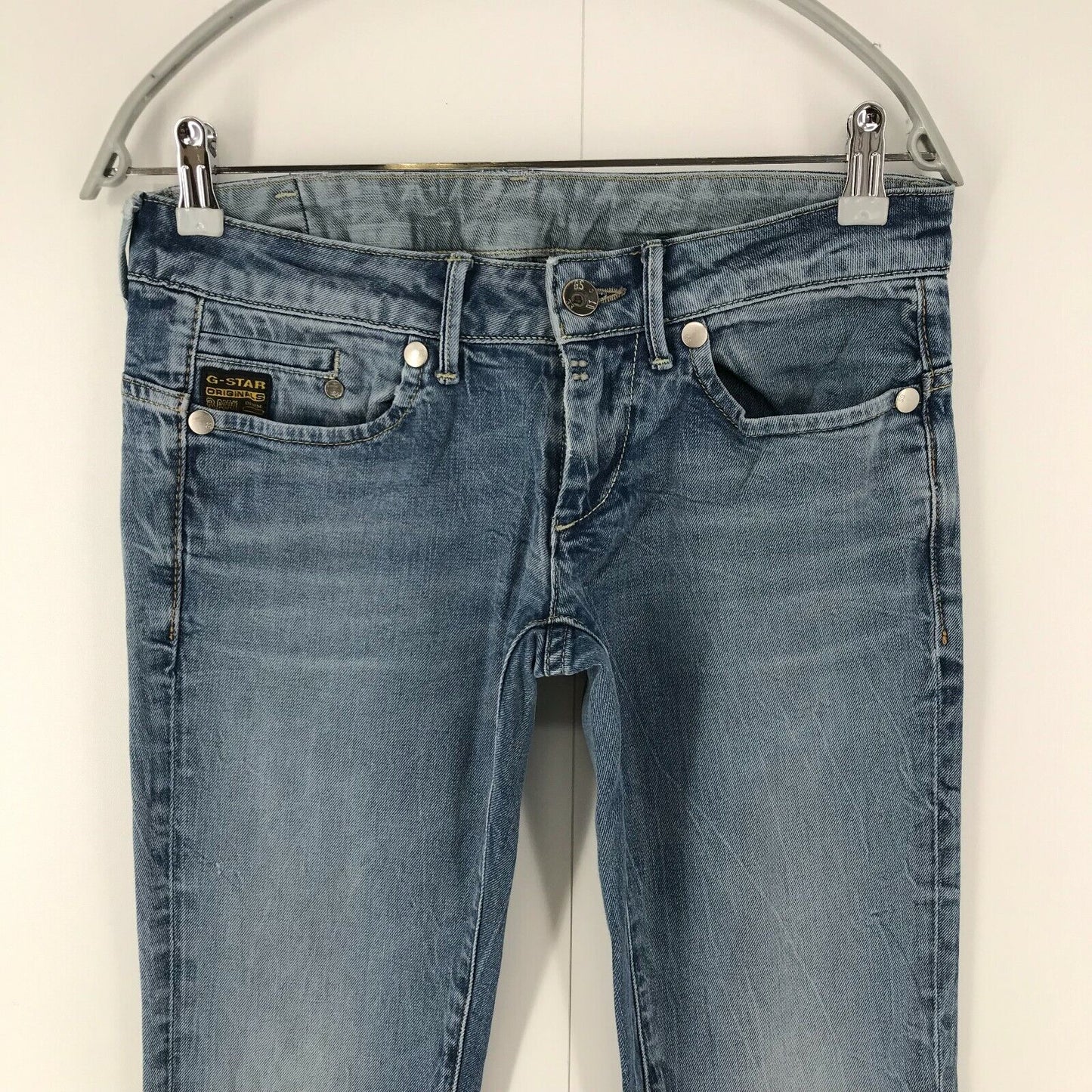 G-STAR RAW MIDGE Damen Jeans in normaler gerader Passform, Blau, W29 L32