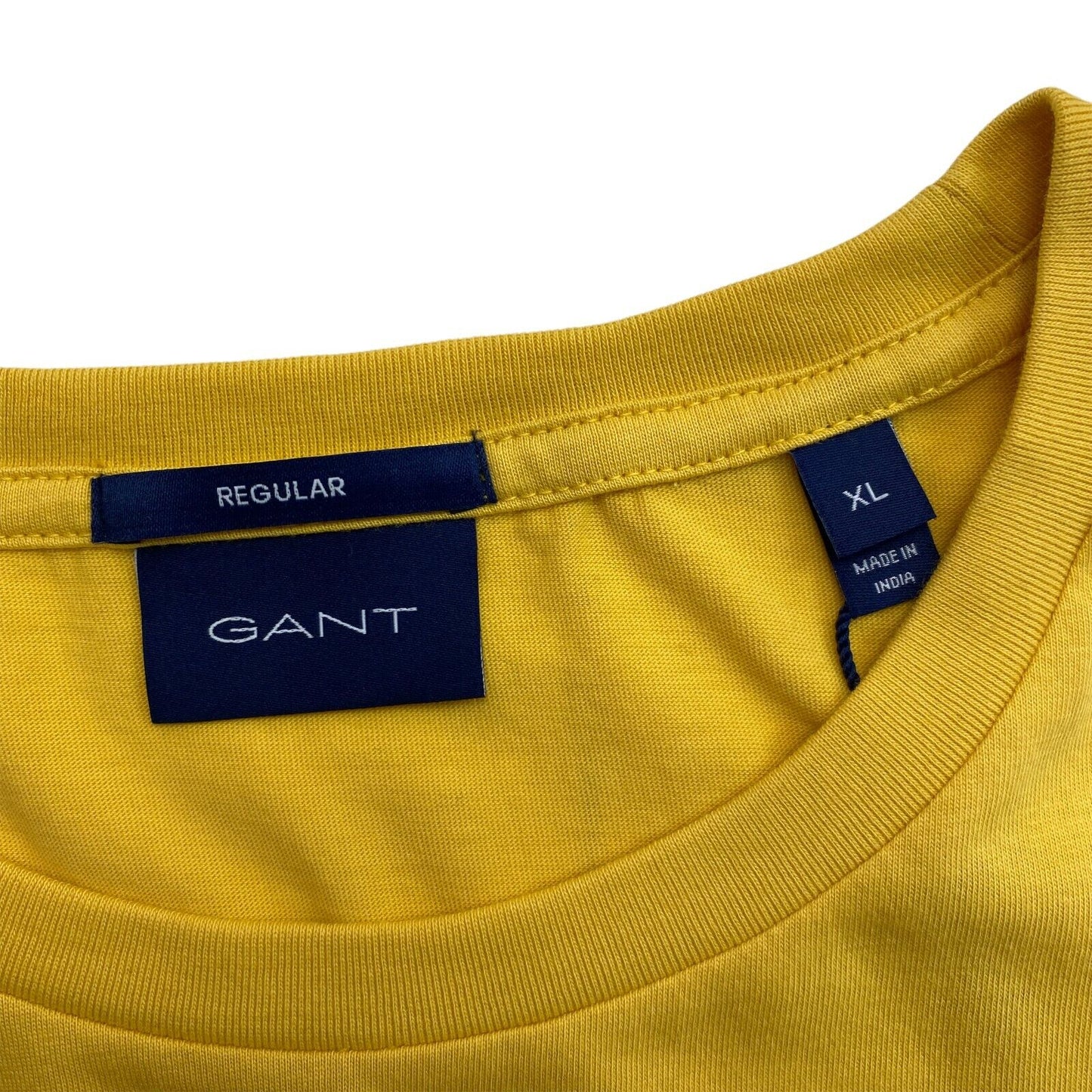 GANT Yellow Original Crew Neck Regular T Shirt Size XL