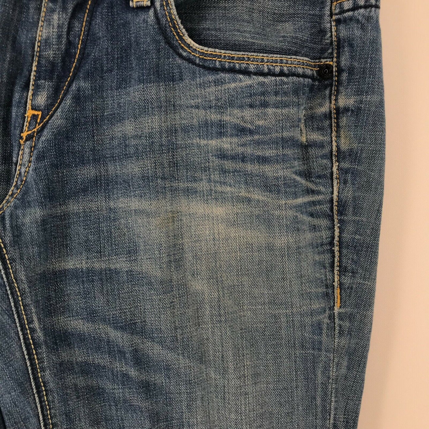 Tommy Hilfiger RUBY femmes bleu coupe droite régulière jean W28 L32