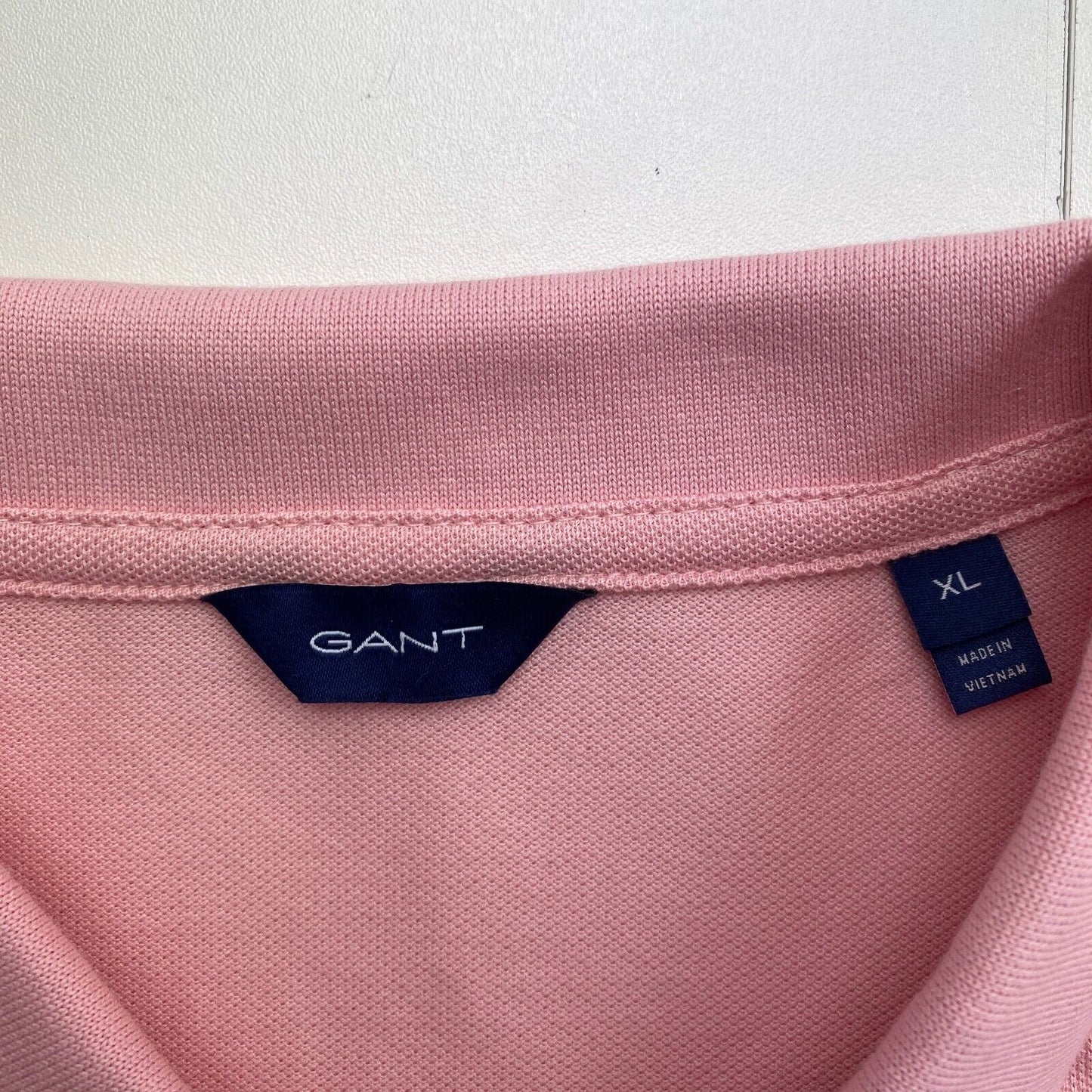 GANT Women Pink Original Pique Short Sleeves Polo Shirt Size XL