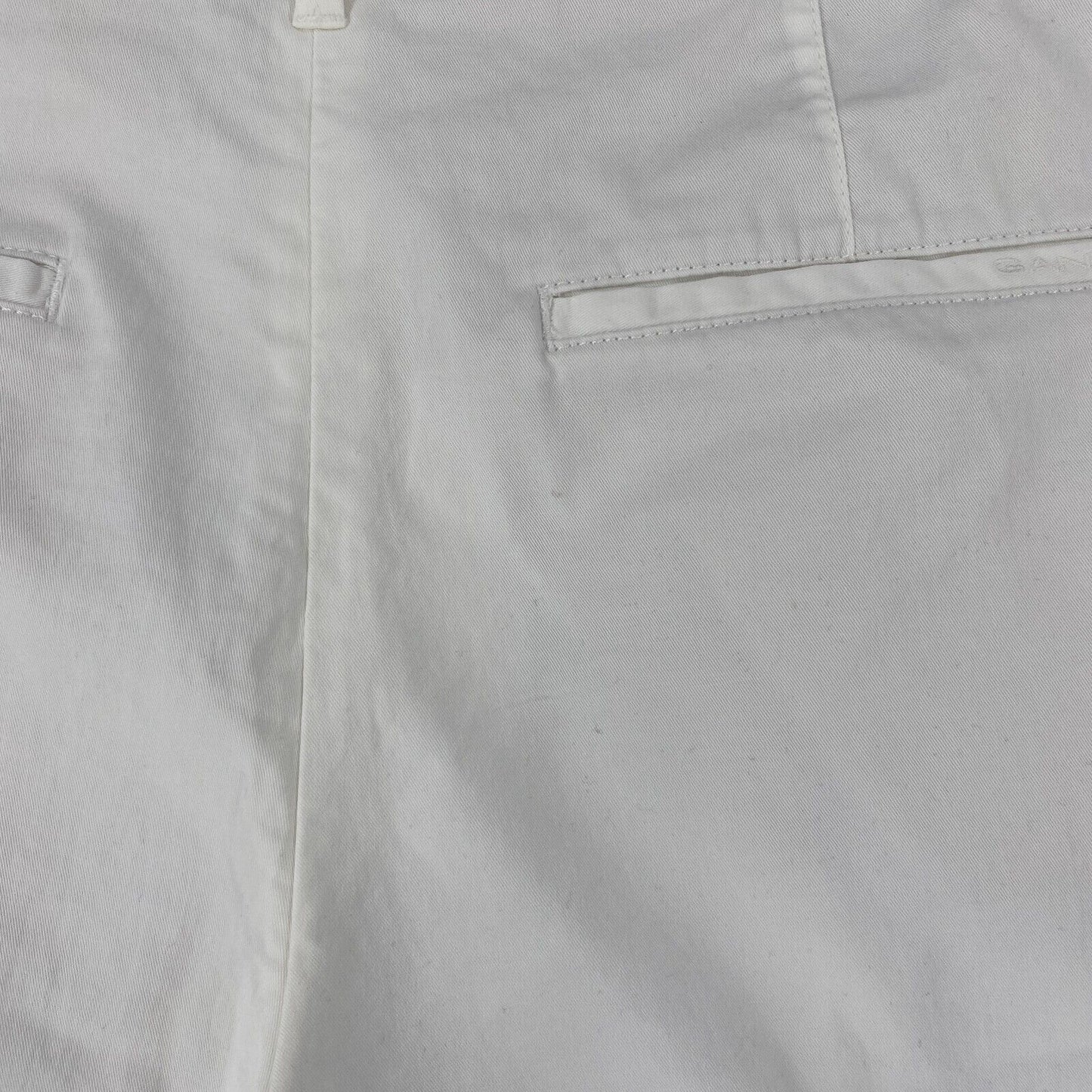 GANT Women White Slim Straight Fit Chino Trousers Size EUR 42 UK 14 US 12 W32