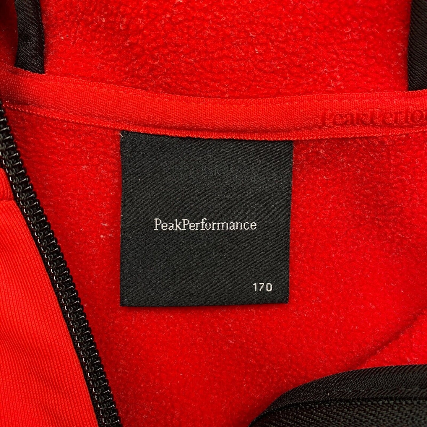 Peak Performance Junior Red Rider Zip Hoodie Jacket Size 170 cm