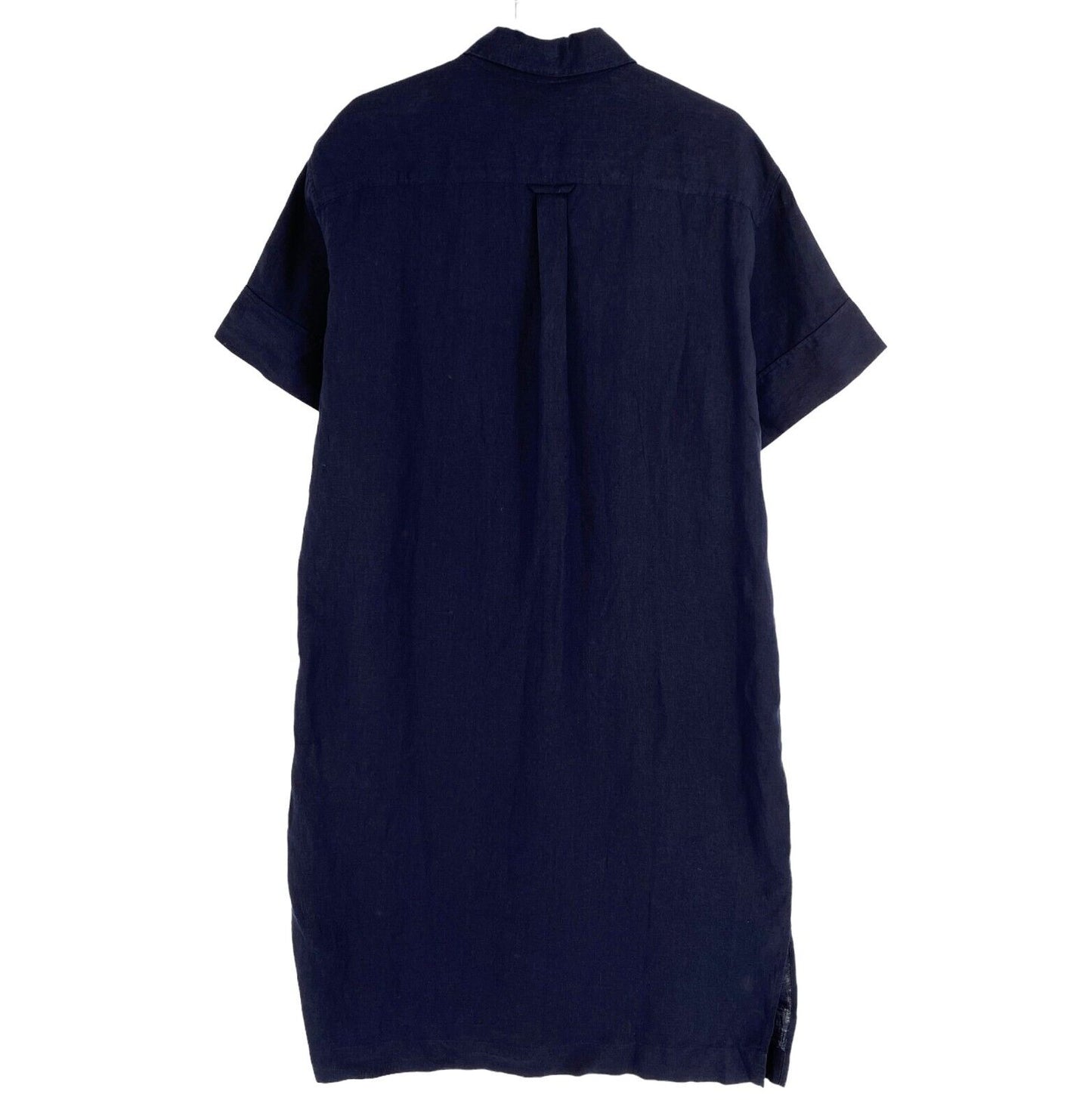 GANT Women Navy Blue Relaxed Linen SS Shirt Dress Size EU 32 UK 4 US 2