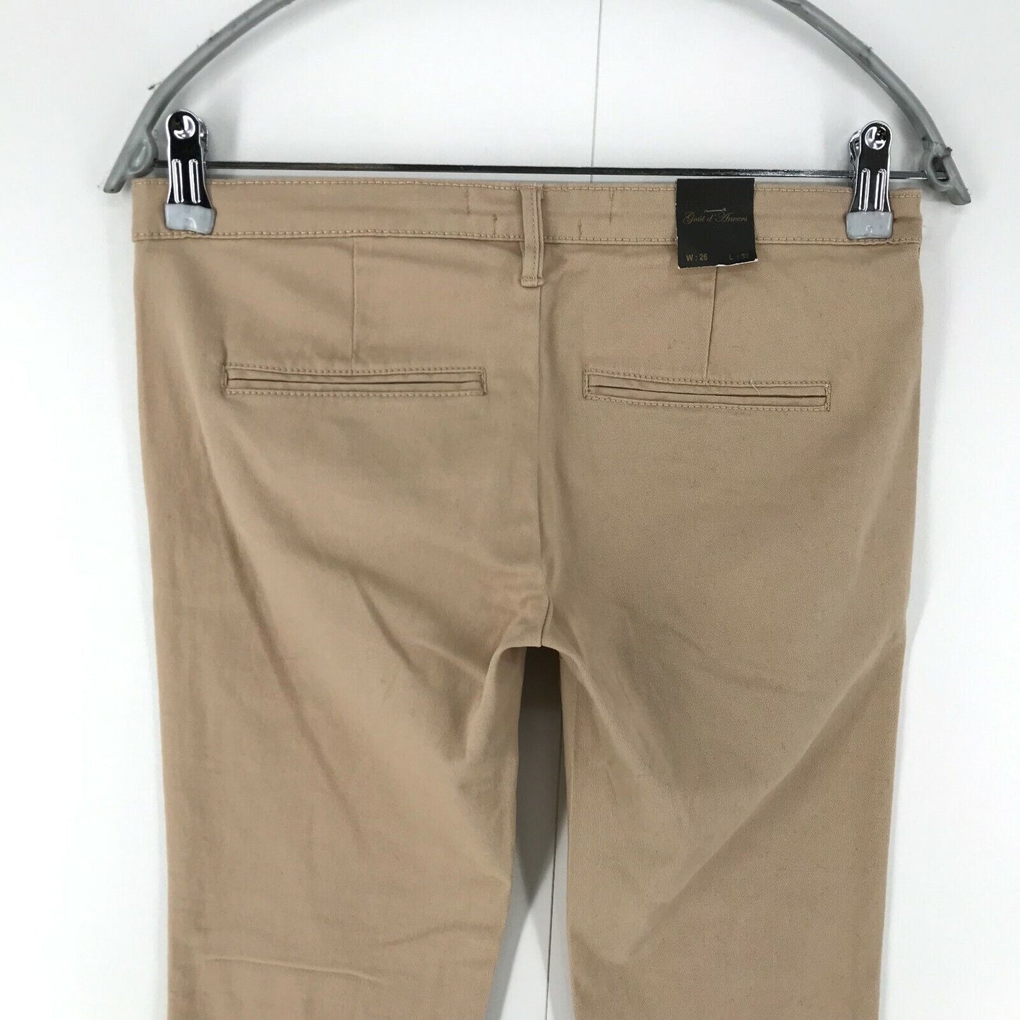 GOUT D'ANVERS Damen-Chinohose in Skinny-Fit, Braun, Größe W26 L32