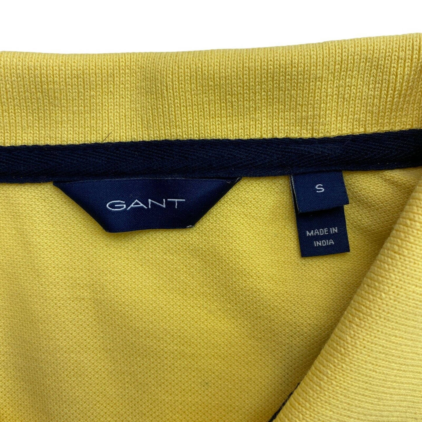 GANT Gelbes Original Piqué-Poloshirt Größe S