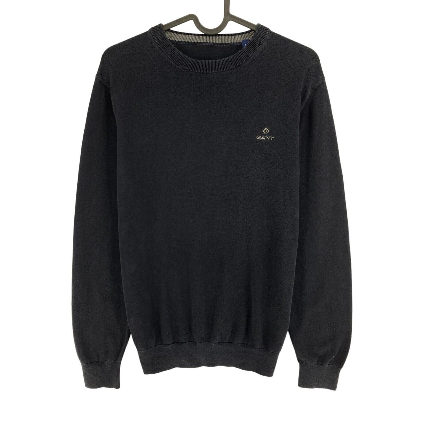 GANT Bleu Marine Lock Up Cotton Crew Neck Sweater Jumper Taille S