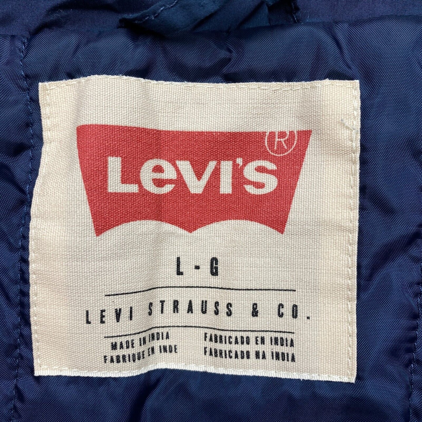 LEVI'S Navy Blue Jacket Coat Size L