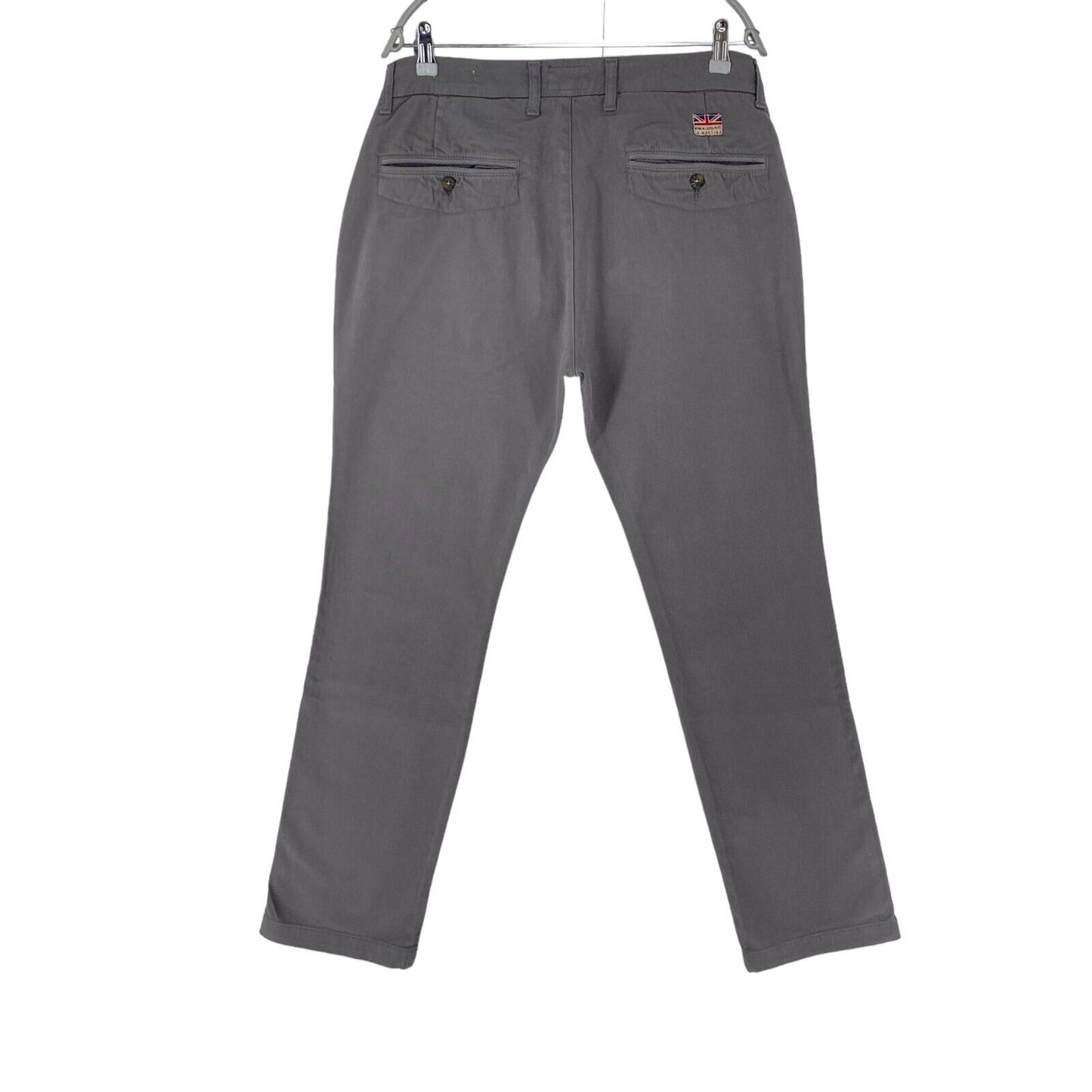 LA MARTINA Mens Grey Skinny Fit Chino Pants Trousers Size W32 M