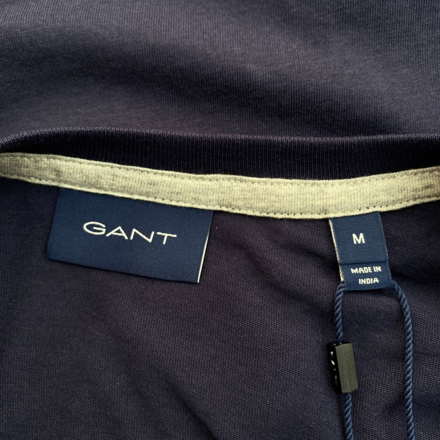 GANT Men Navy Blue Archive Shield Crew Neck Short Sleeves T Shirt Size M