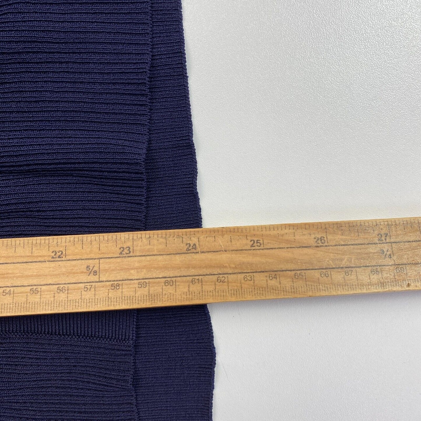 GANT – Gerippter Cardigan mit V-Ausschnitt, Marineblau, Größe M