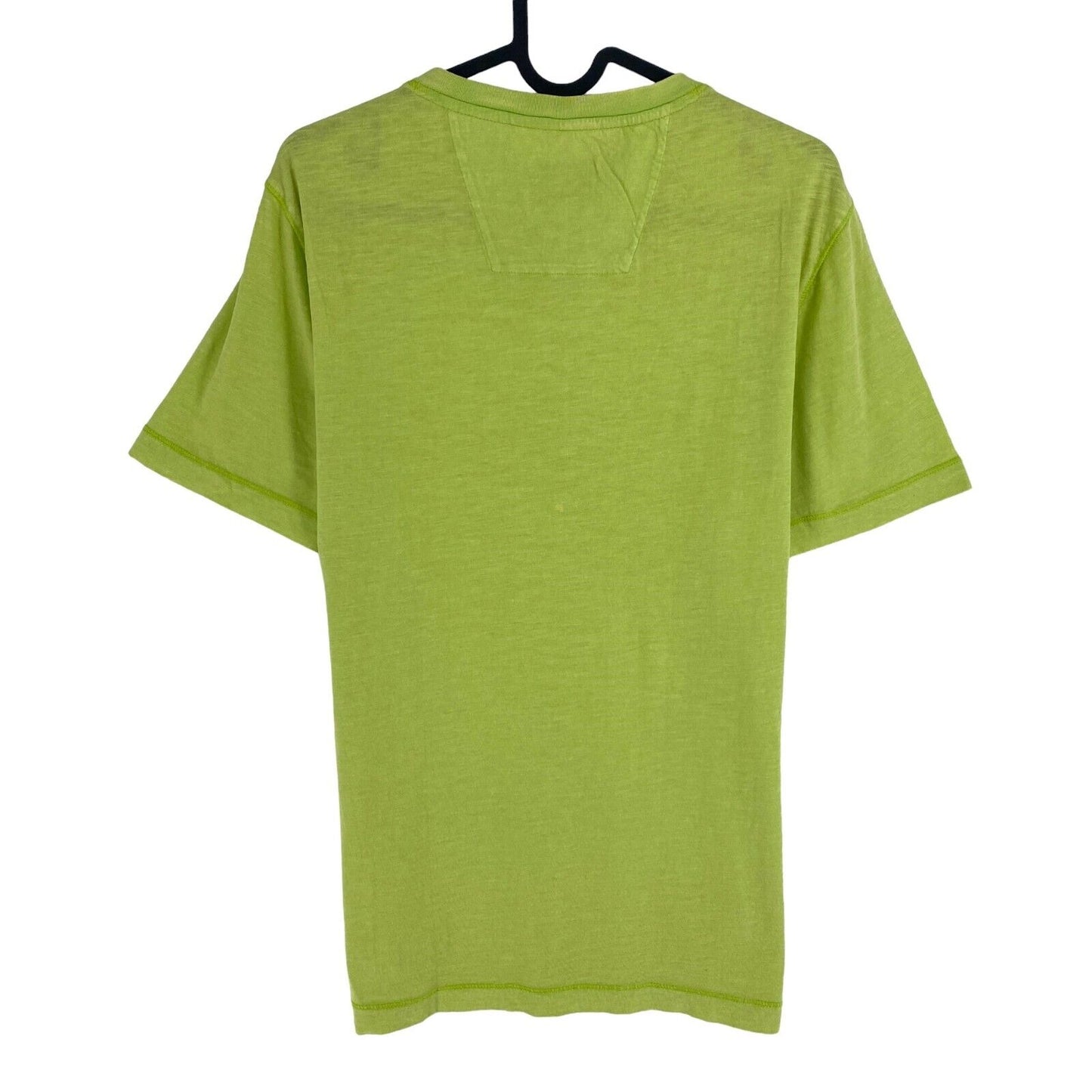 Camel Active Men Green Solid Short Sleeve Henley Neck T Shirt Size S