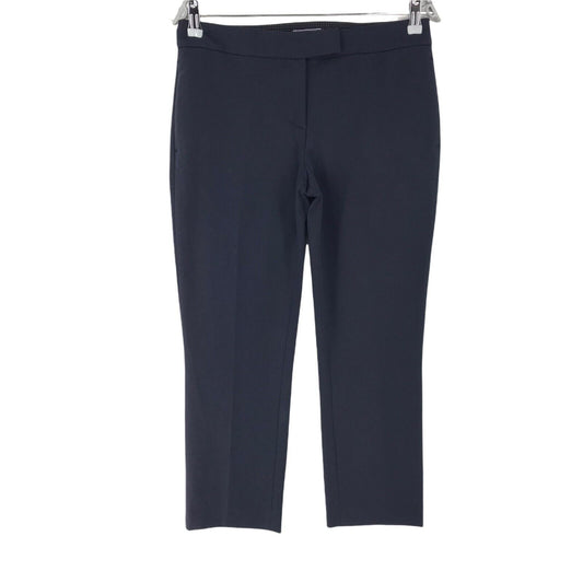 Tommy Hilfiger Women Navy Blue Relaxed Straight Fit Trousers Size 6 W31