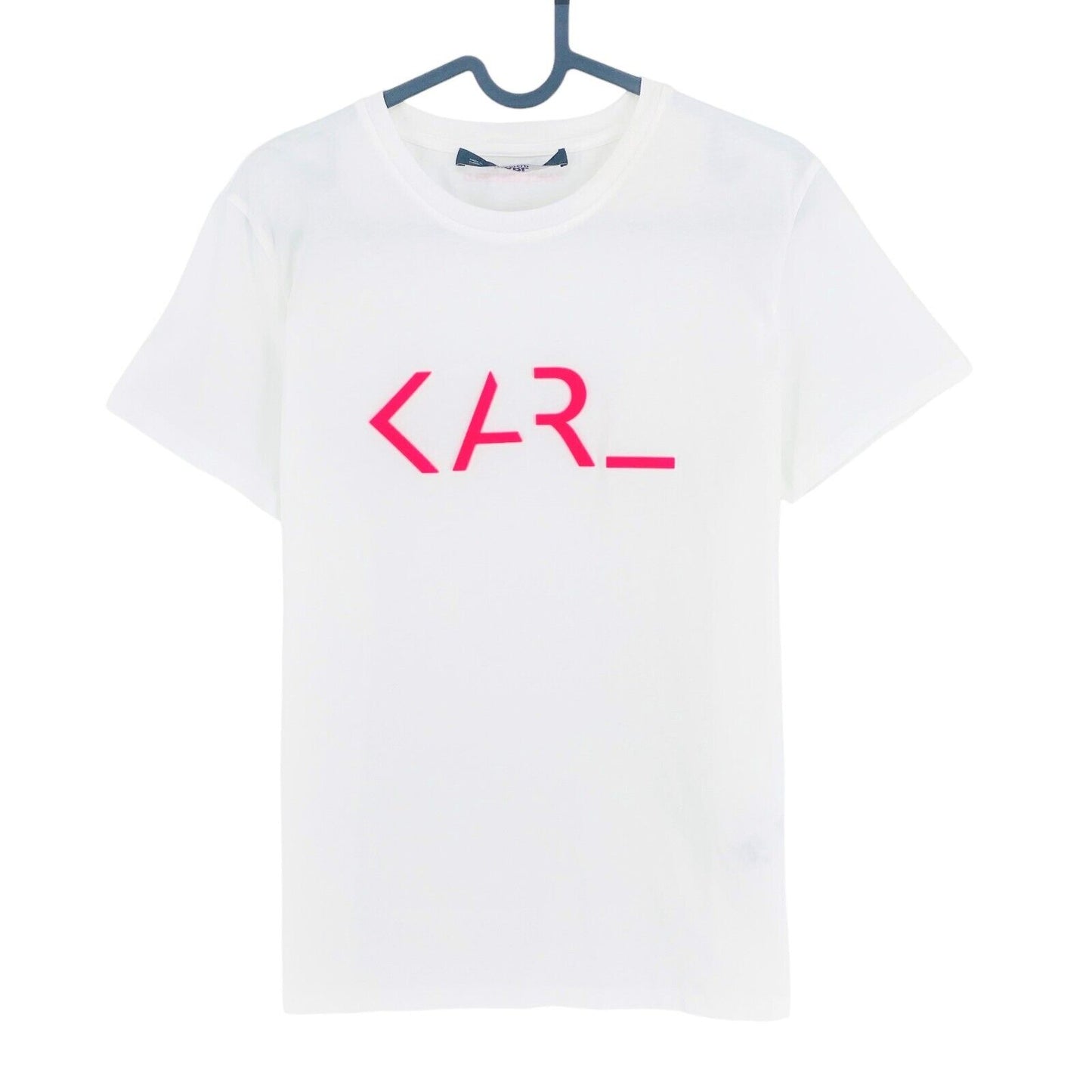 Karl Lagerfeld White Crew Neck T-Shirt Top Size XS