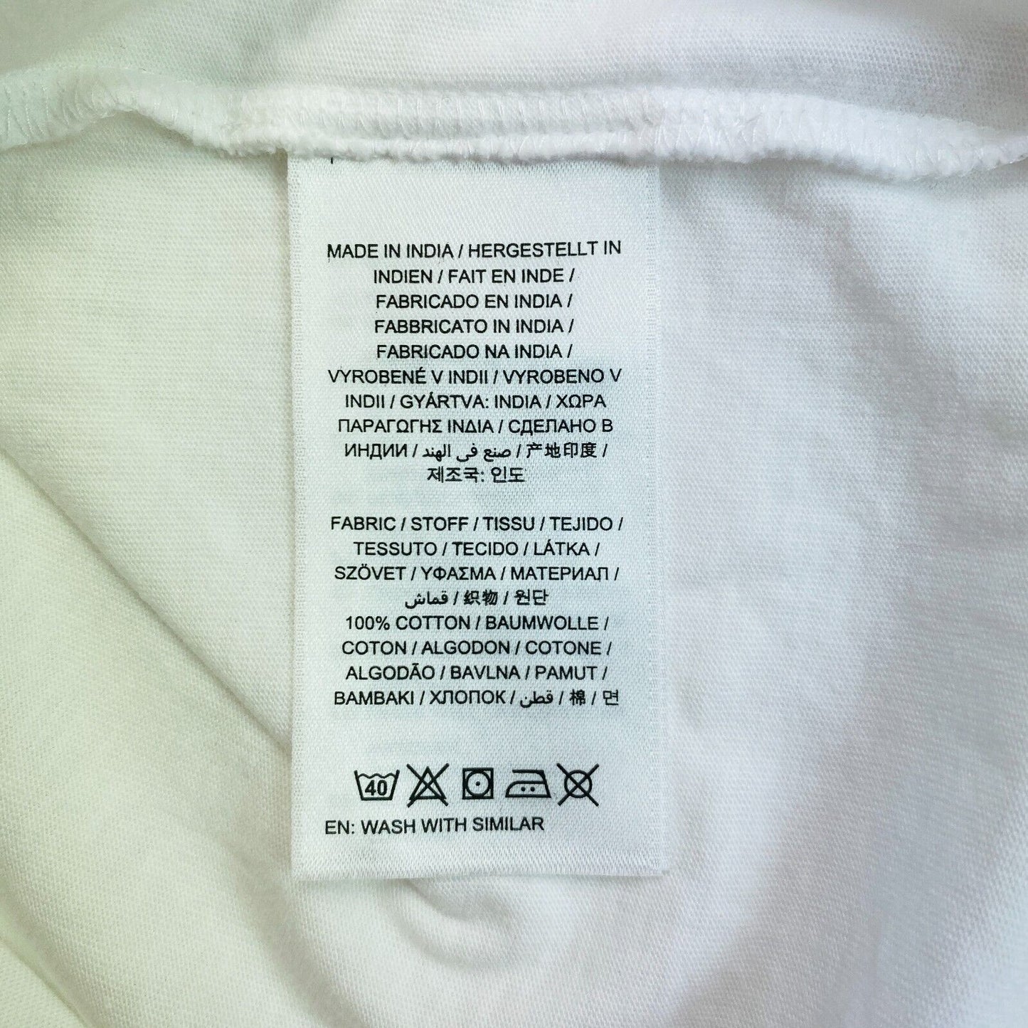 GANT White Original Regular Fit Crew Neck T-Shirt Size L