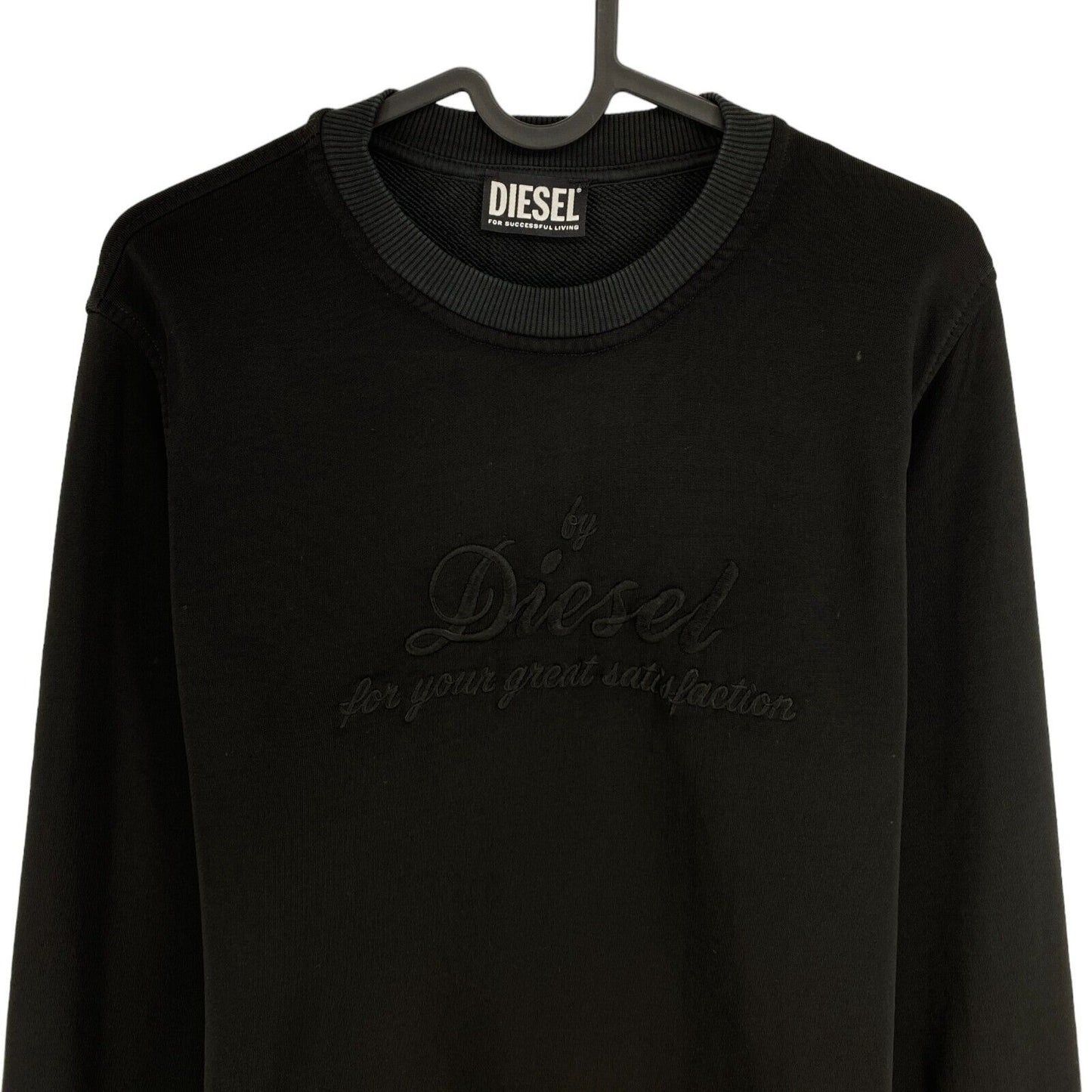 DIESEL Black Crew Neck Sweater Jumper Size S