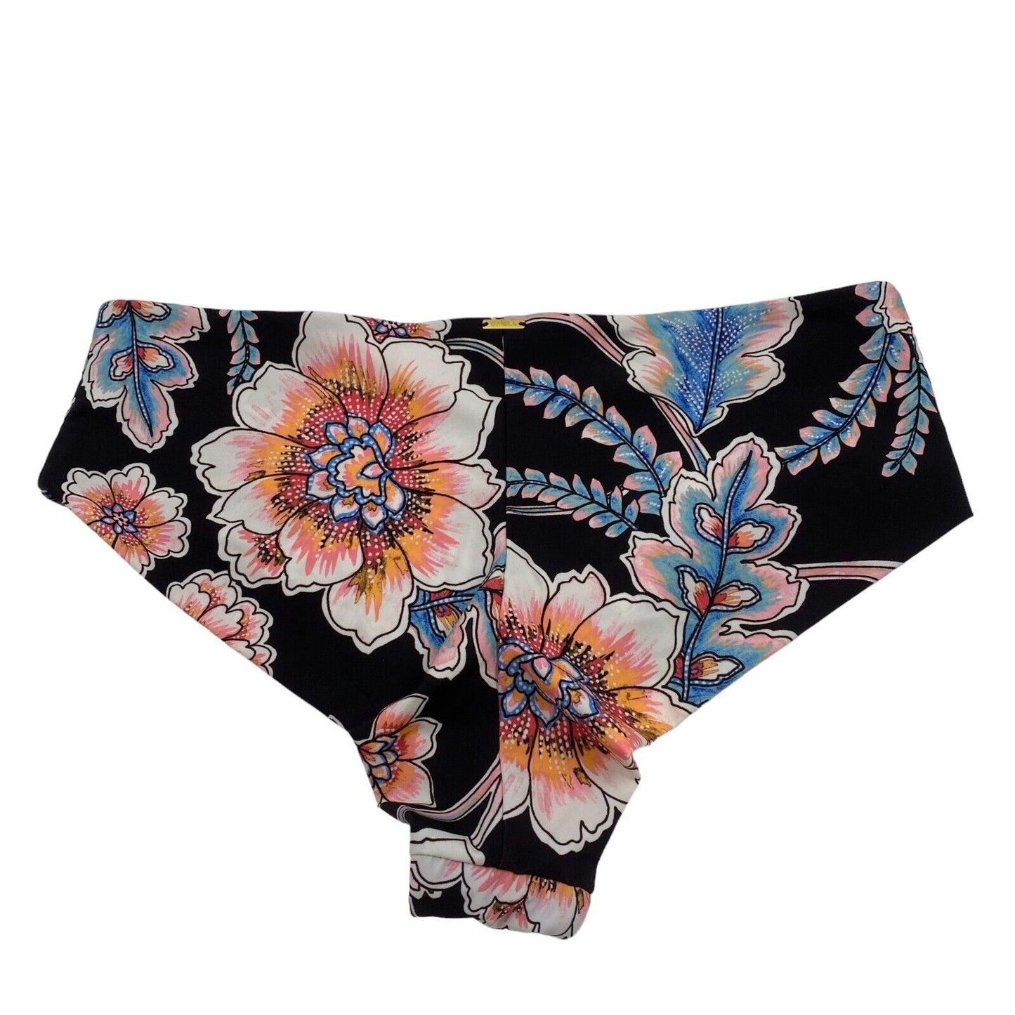 O`Neill Women Black Floral Briefs Swim Bottom Size EU 40 UK 12 US 10 L