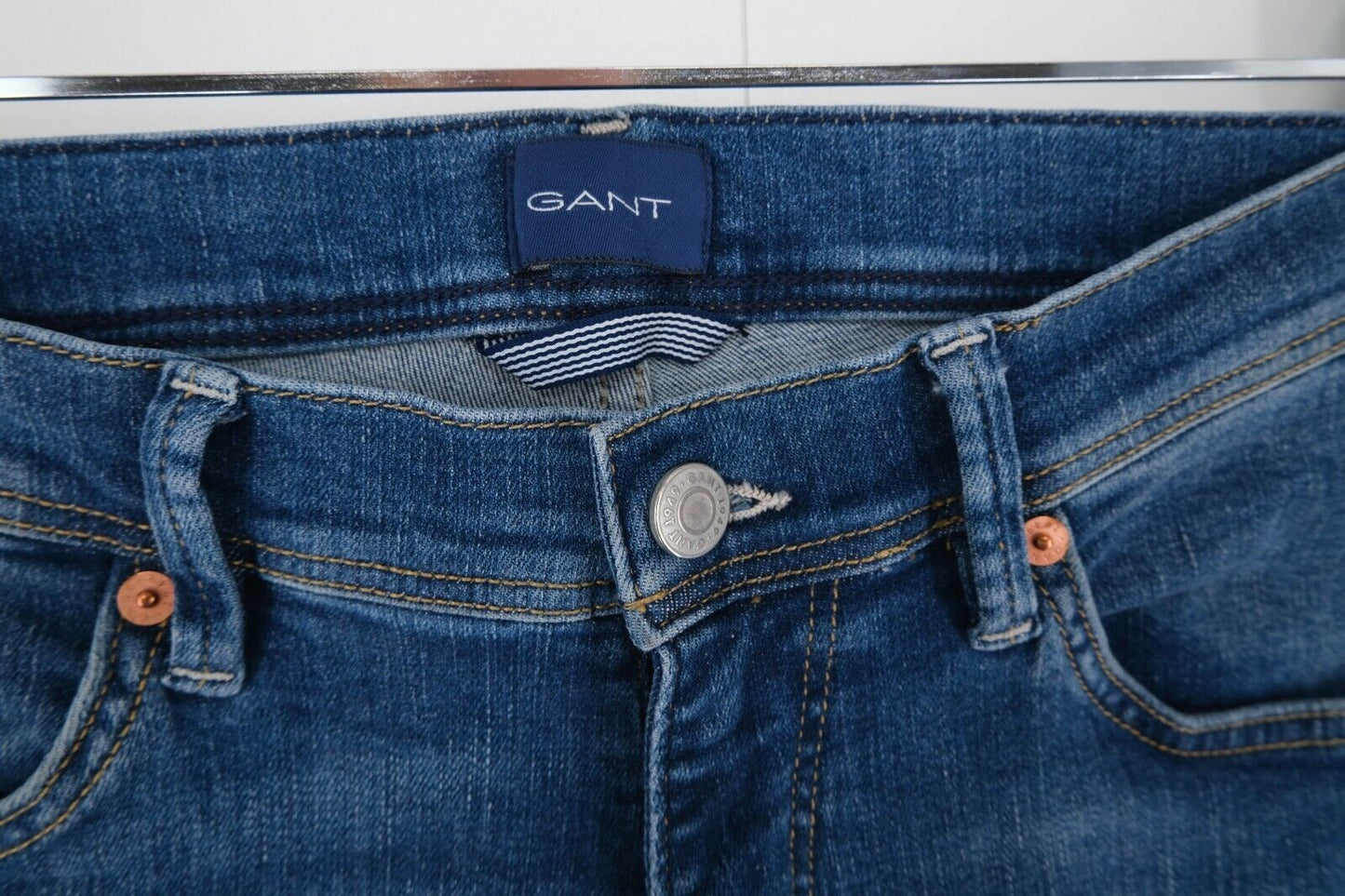 GANT Blue Slim Fit Jeans Size W33 L34