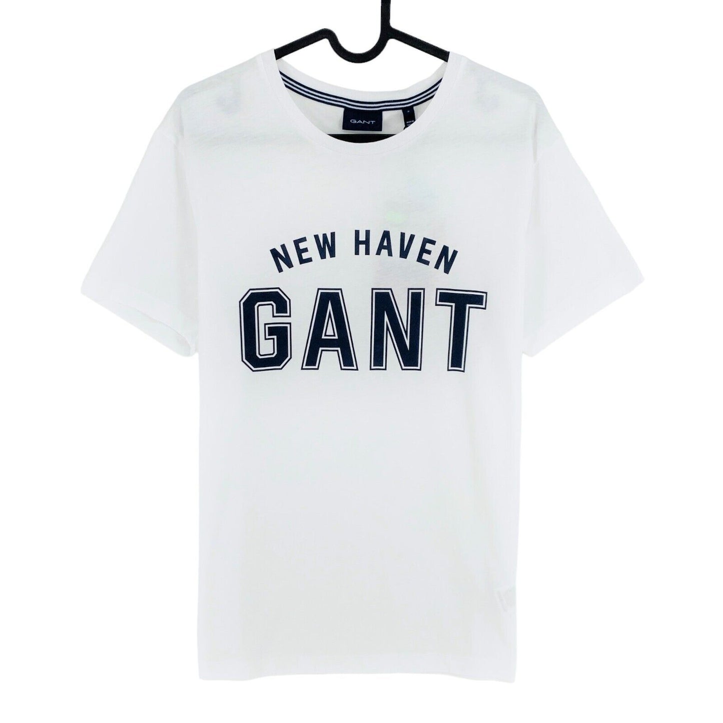 GANT White Logo Crew Neck T Shirt Size S