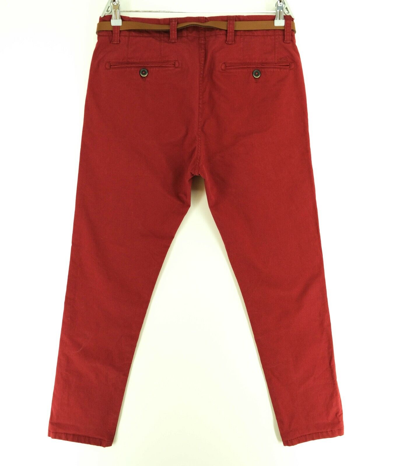 O'NEILL Red LM Chino With Belt Pants Trousers Size 32