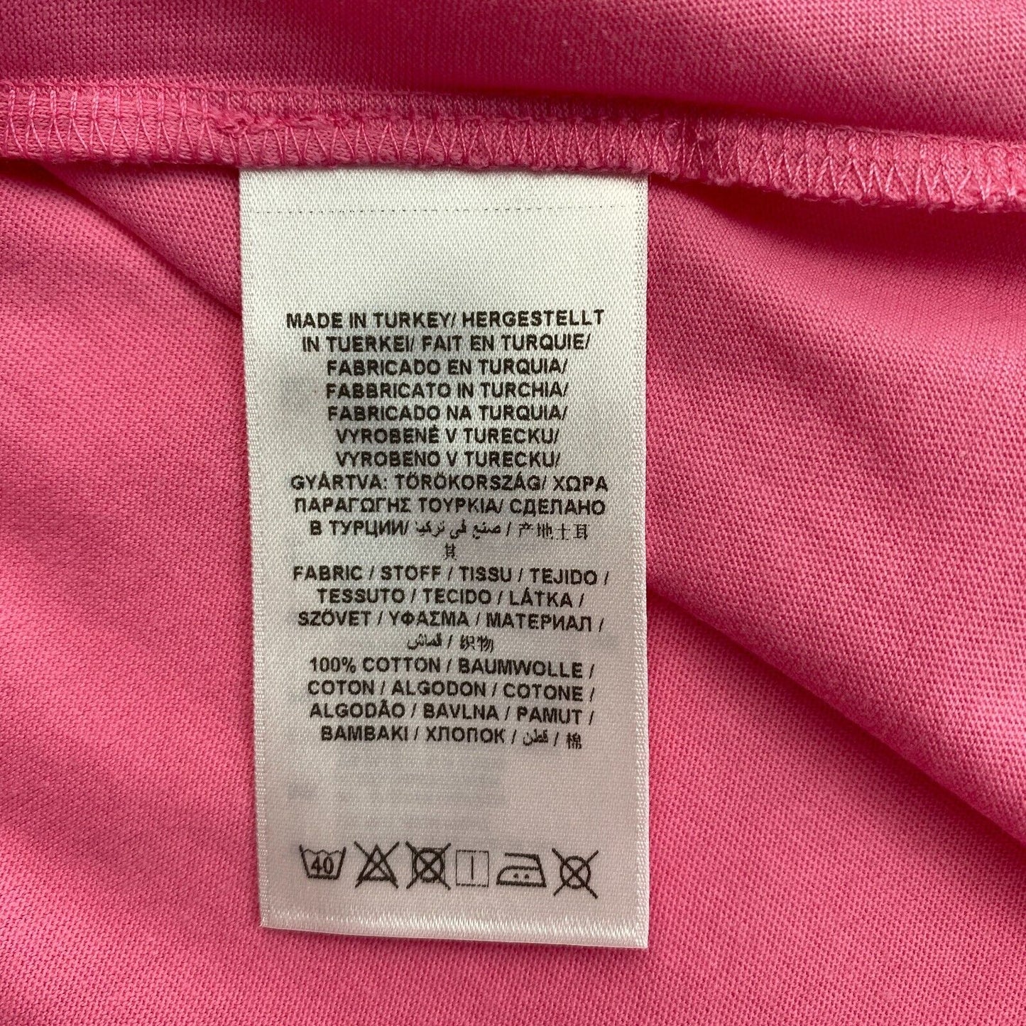 GANT Pink Logo Crew Neck T Shirt Size XS