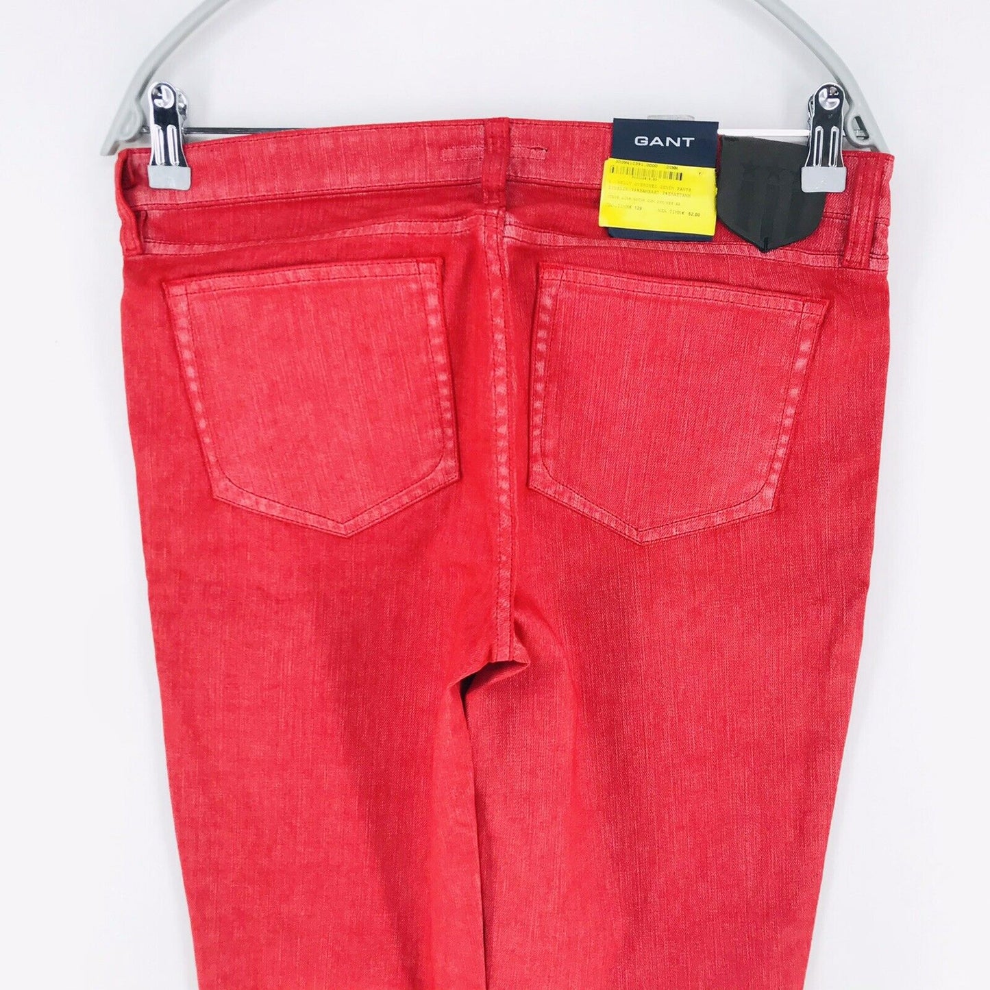 RRP €129 GANT NELLY Women Red Low Waist Regular Fit Narrow Leg Jeans W29 L34