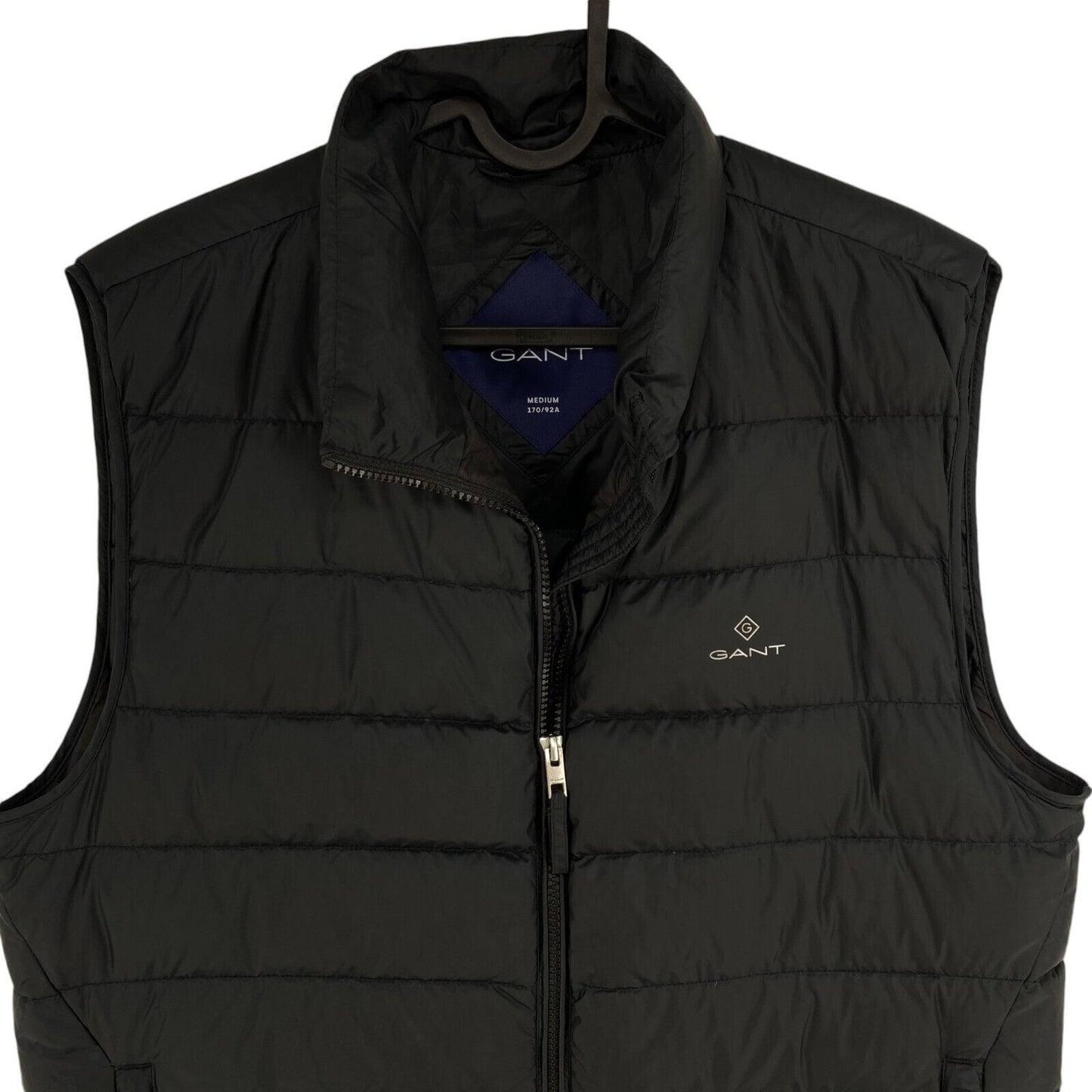 GANT Men Black Light Down Gillet Vest Waistcoat Jacket Size M