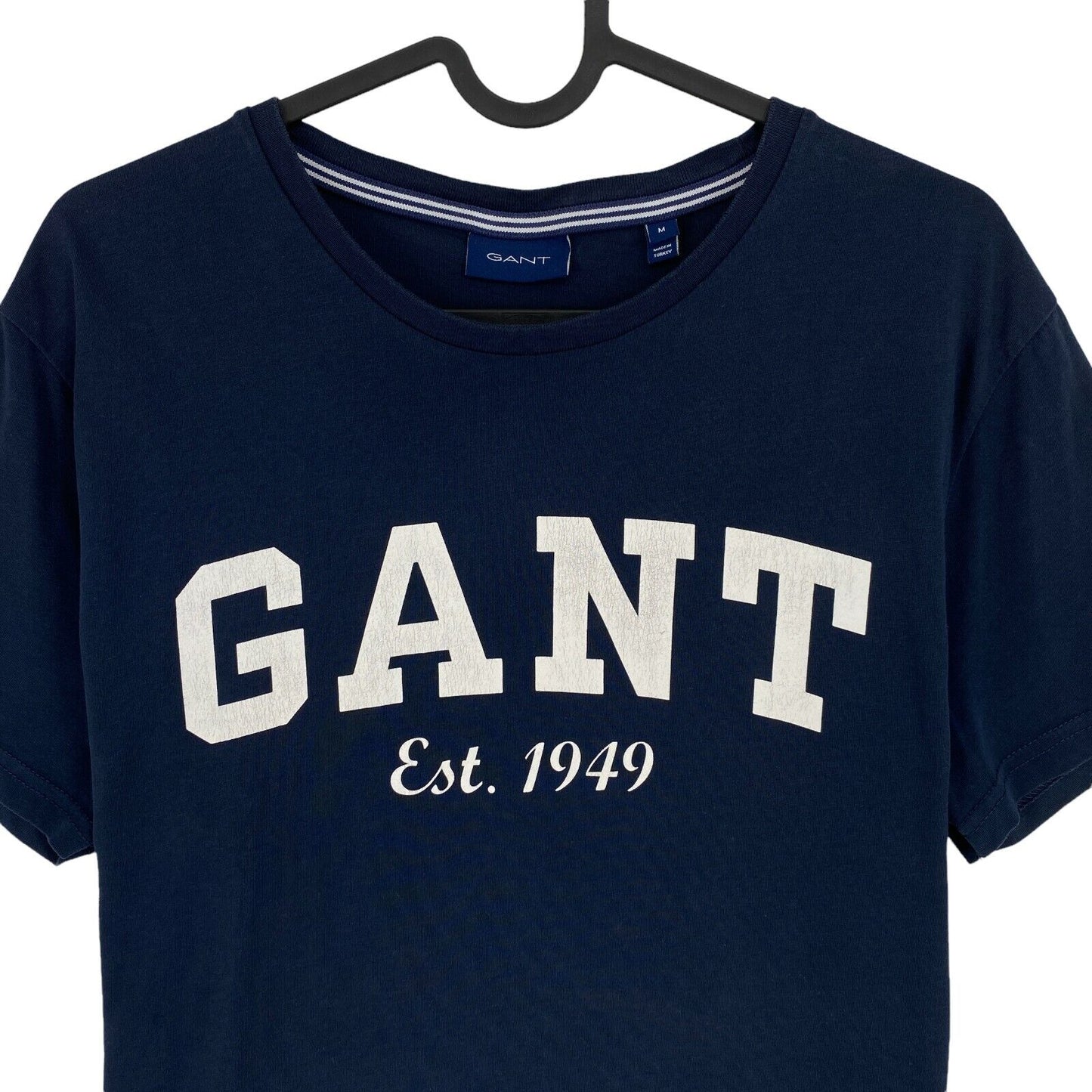 GANT Navy Blue Logo Crew Neck T Shirt Size M