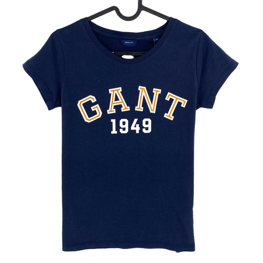 GANT Navy Blue Graphic Crew Neck T Shirt Size XS