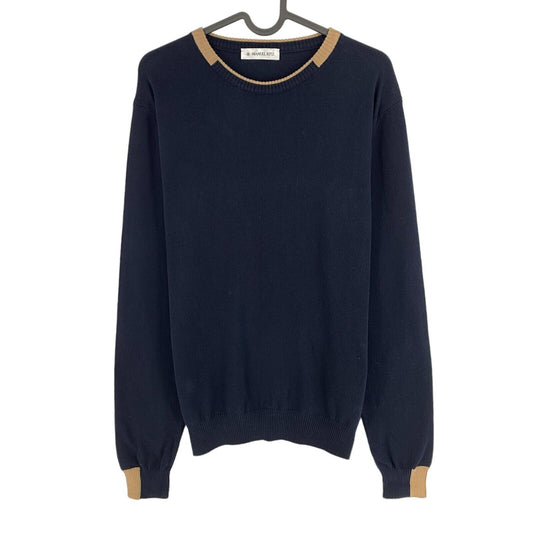 MANUEL RITZ Navy Blue Crew Neck Sweater Jumper Size XL