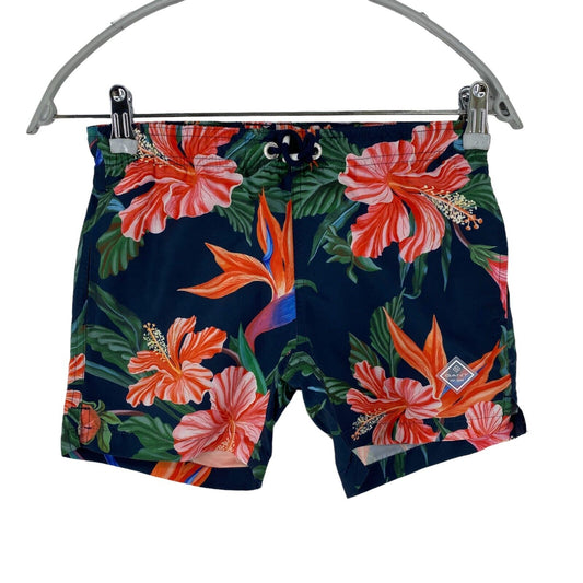 GANT Dark Blue Floral Swimwear Swimming Trunks Shorts 7 - 8 Years 122 / 128 cm